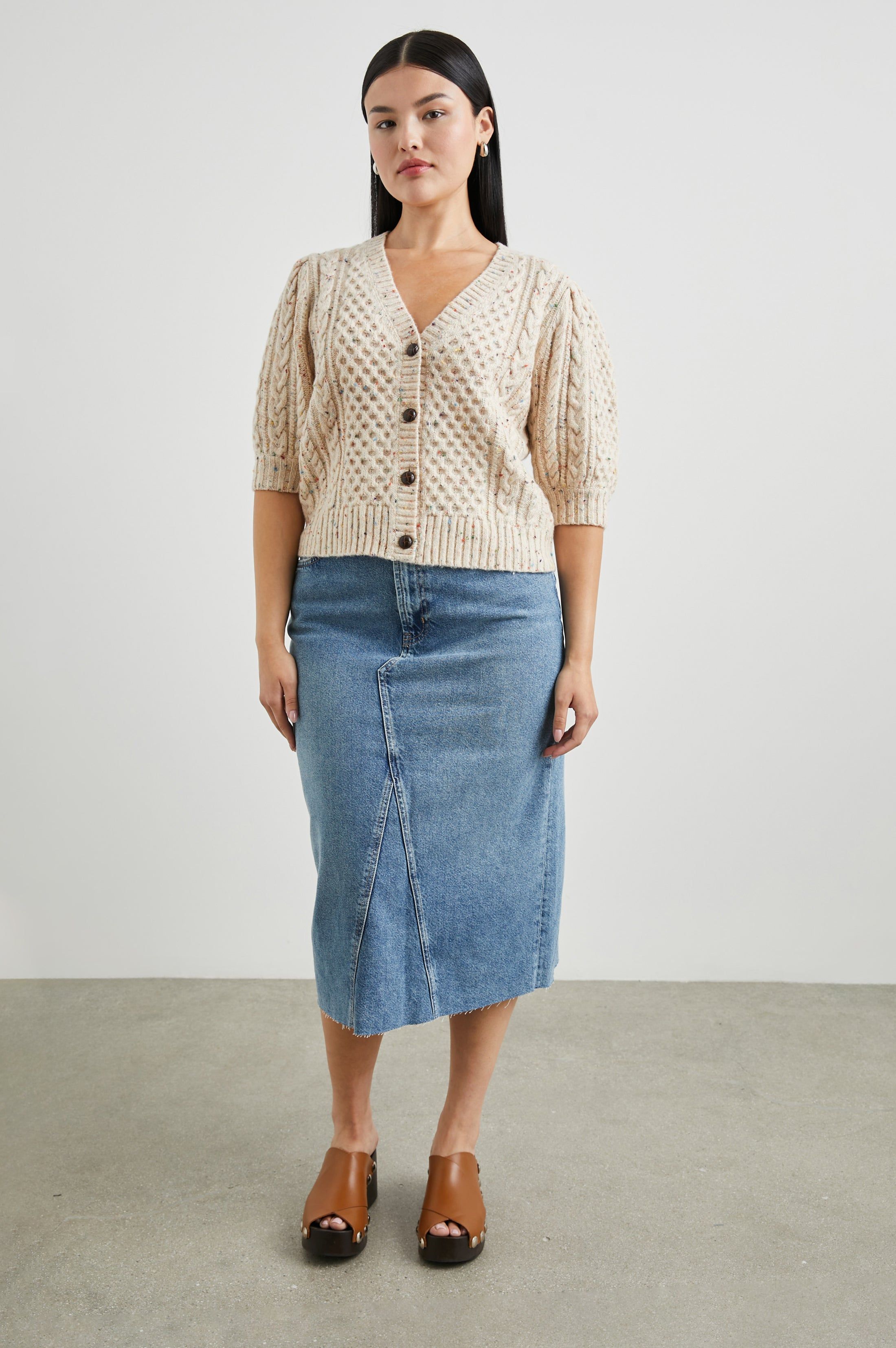 ISLA CARDIGAN - CREAM CONFETTI sold by Rails product image thumbnail 8