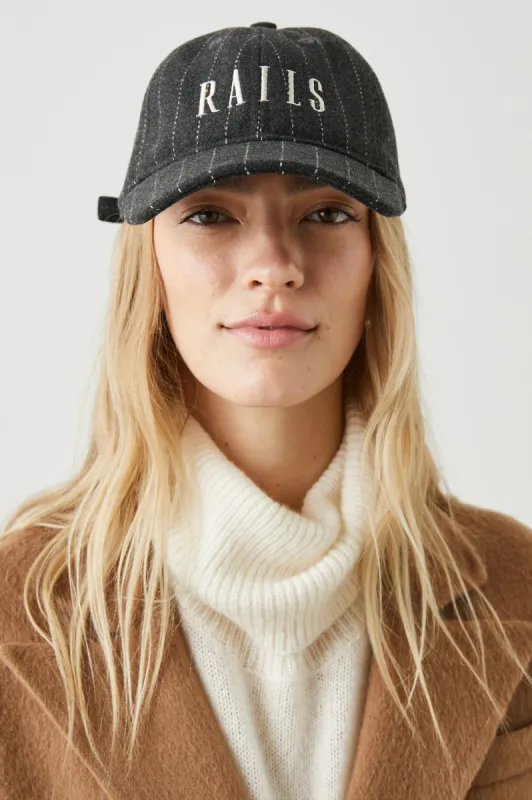 RAILS BASEBALL CAP - CHARCOAL PINSTRIPE sold by Rails