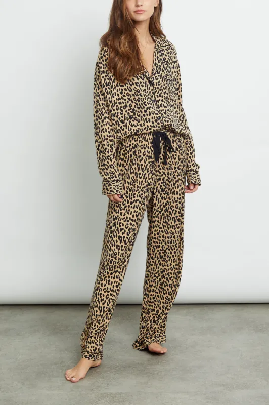 CLARA PAJAMA SET - SAND JAGUAR sold by Rails