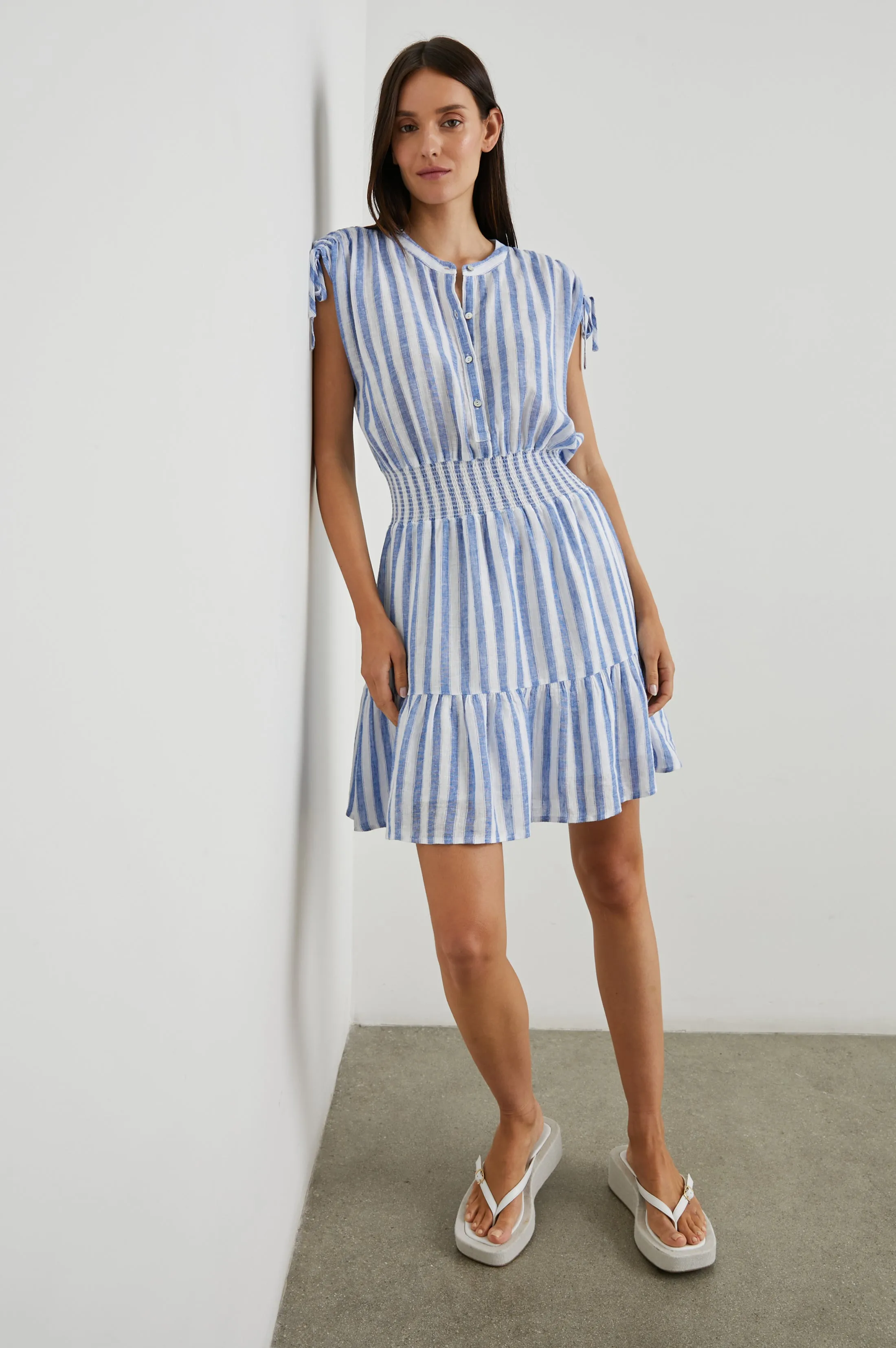 SAMINA DRESS - CASABLANCA STRIPE sold by Rails