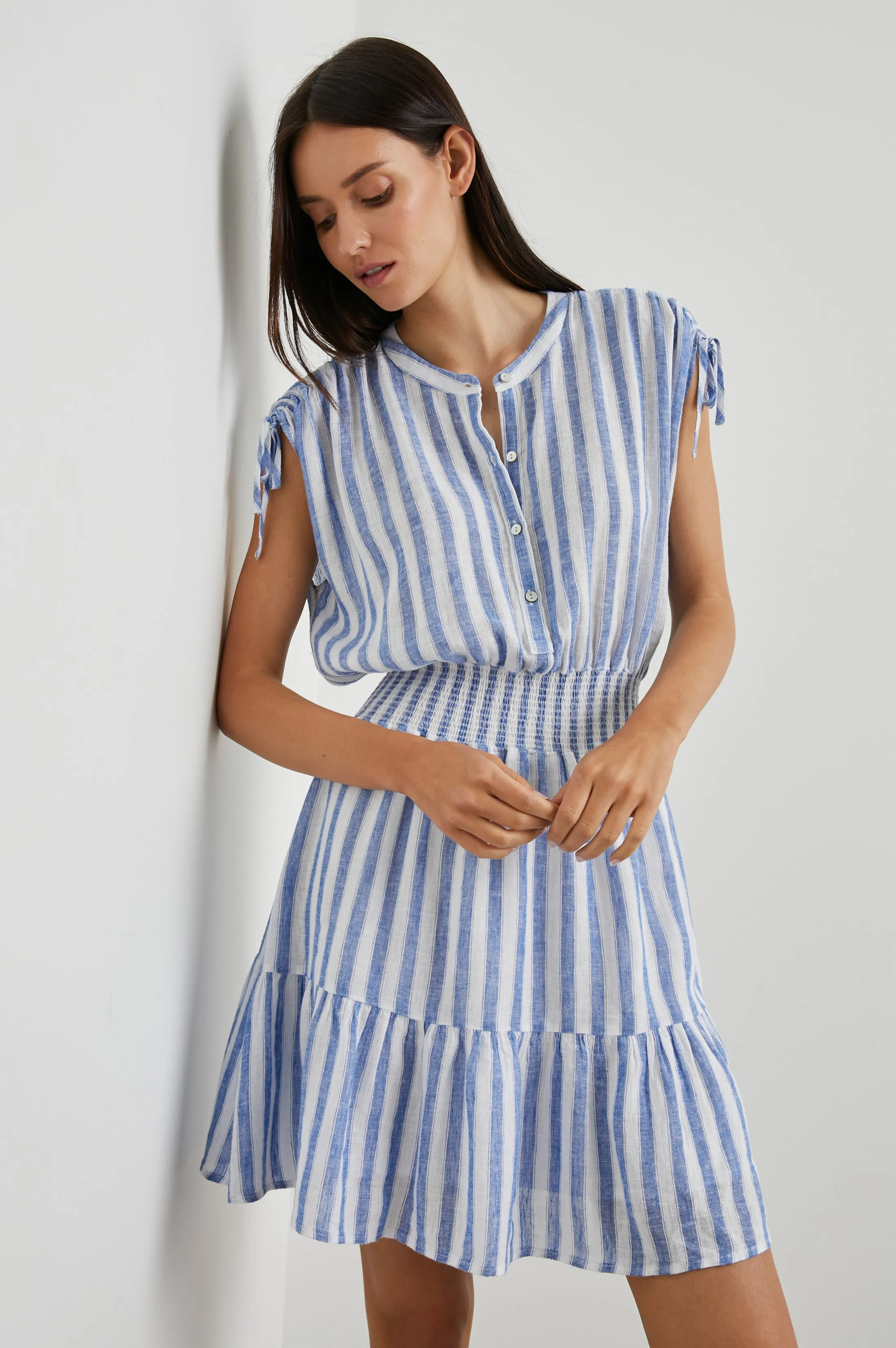 SAMINA DRESS - CASABLANCA STRIPE sold by Rails product image thumbnail 3