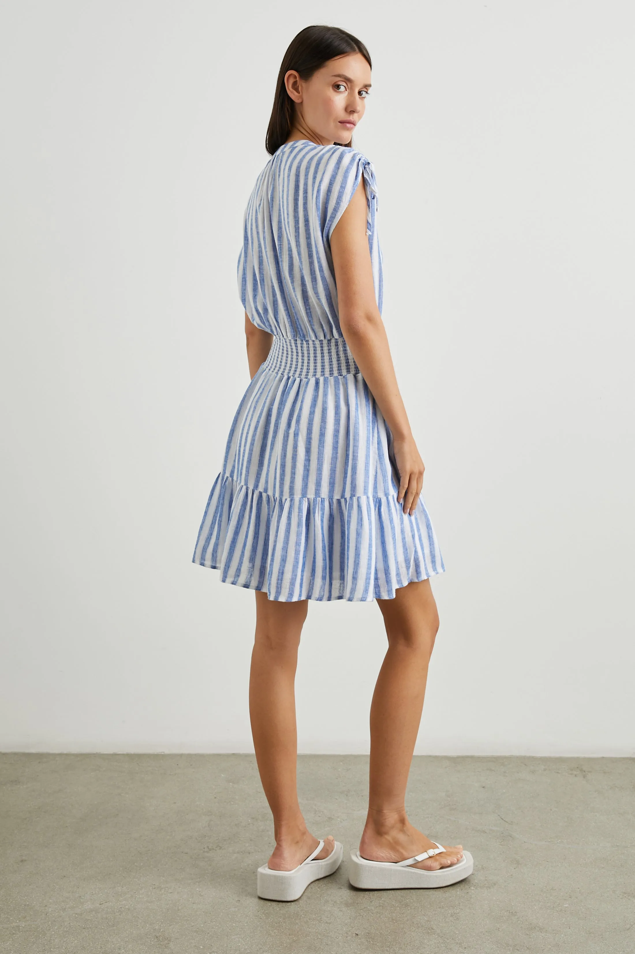 SAMINA DRESS - CASABLANCA STRIPE sold by Rails product image thumbnail 4