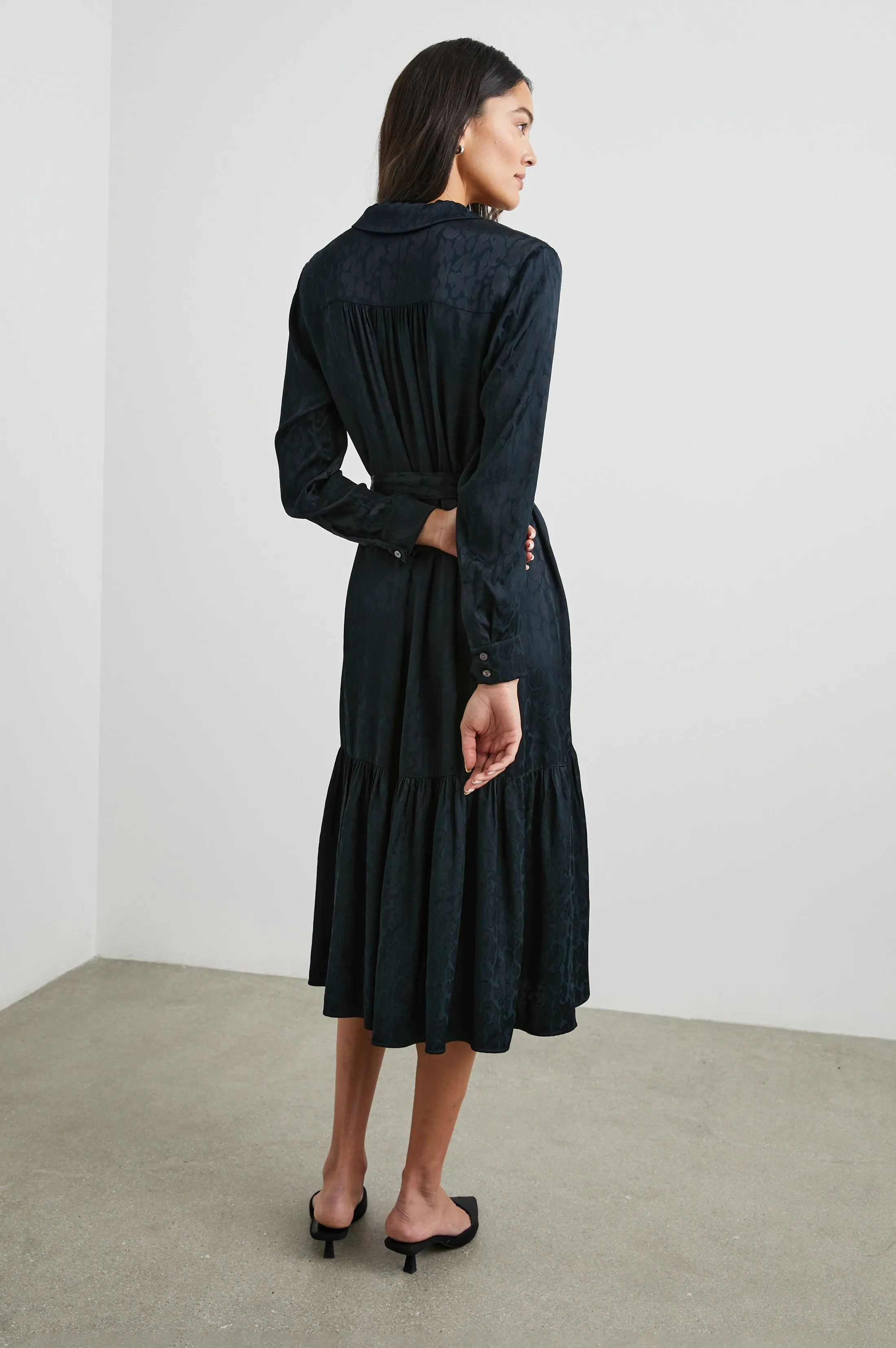 BEATRICE DRESS - ONYX LEOPARD sold by Rails product image thumbnail 4