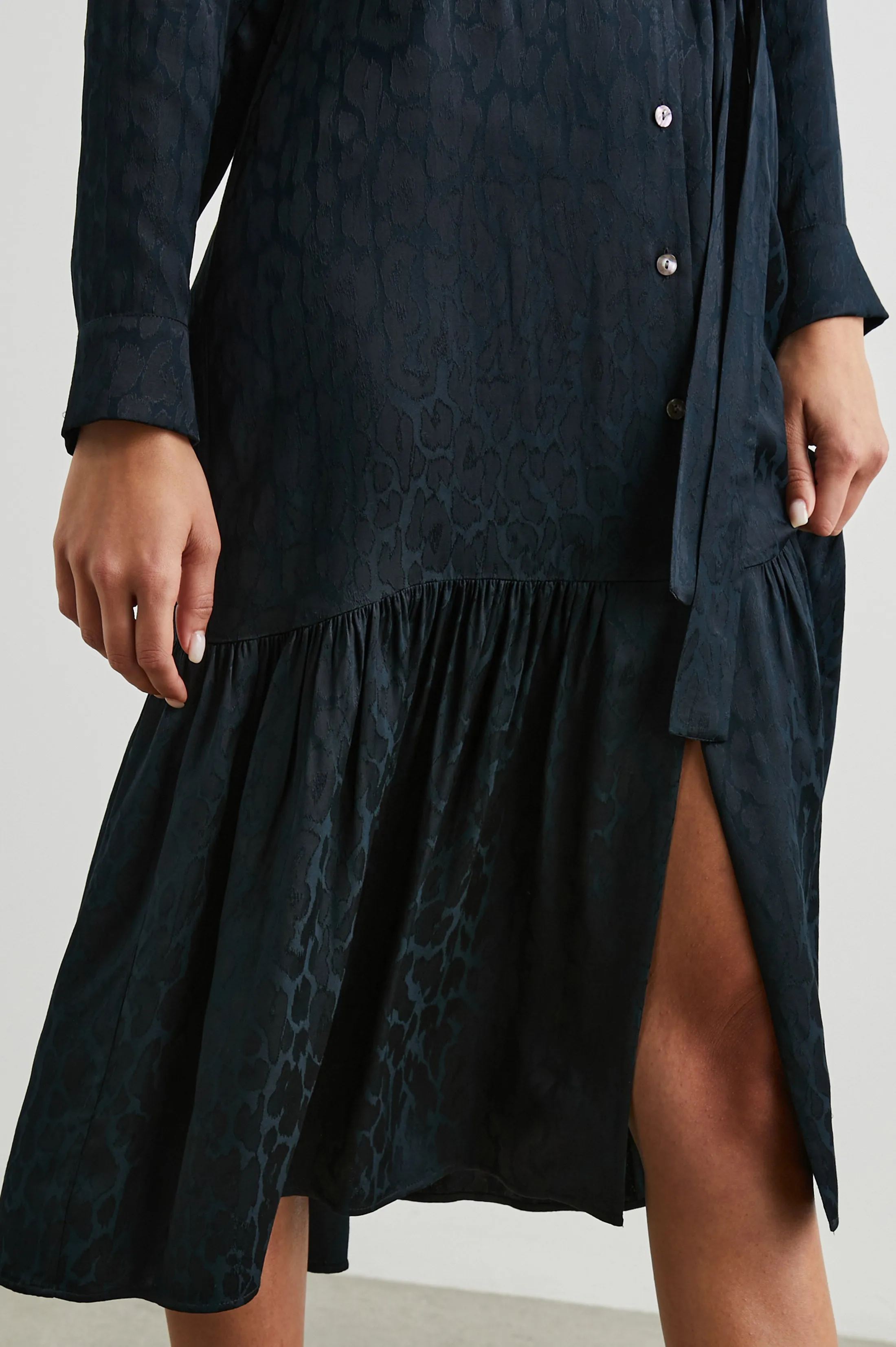 BEATRICE DRESS - ONYX LEOPARD sold by Rails product image thumbnail 2