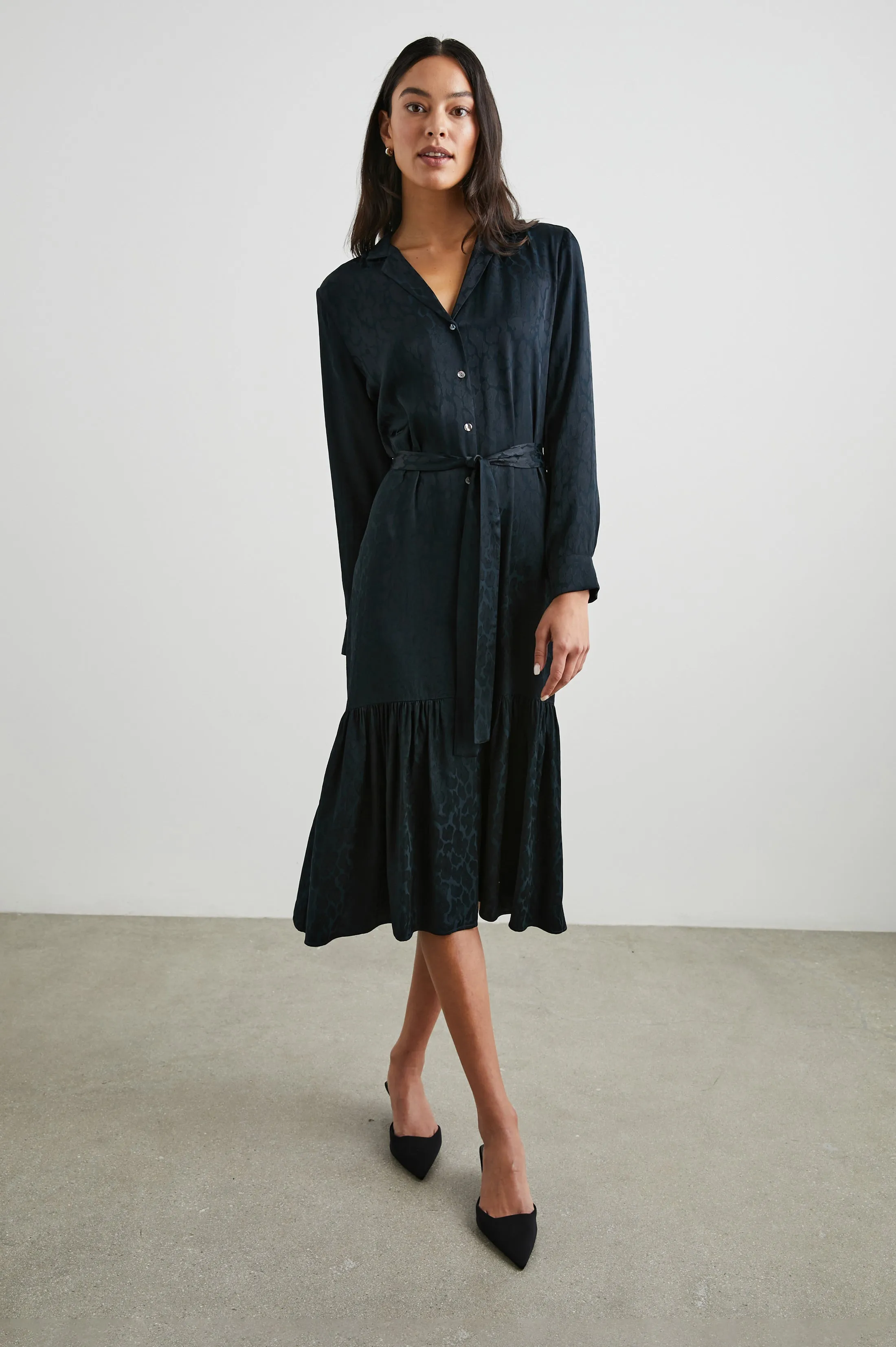 BEATRICE DRESS - ONYX LEOPARD sold by Rails product image thumbnail 3