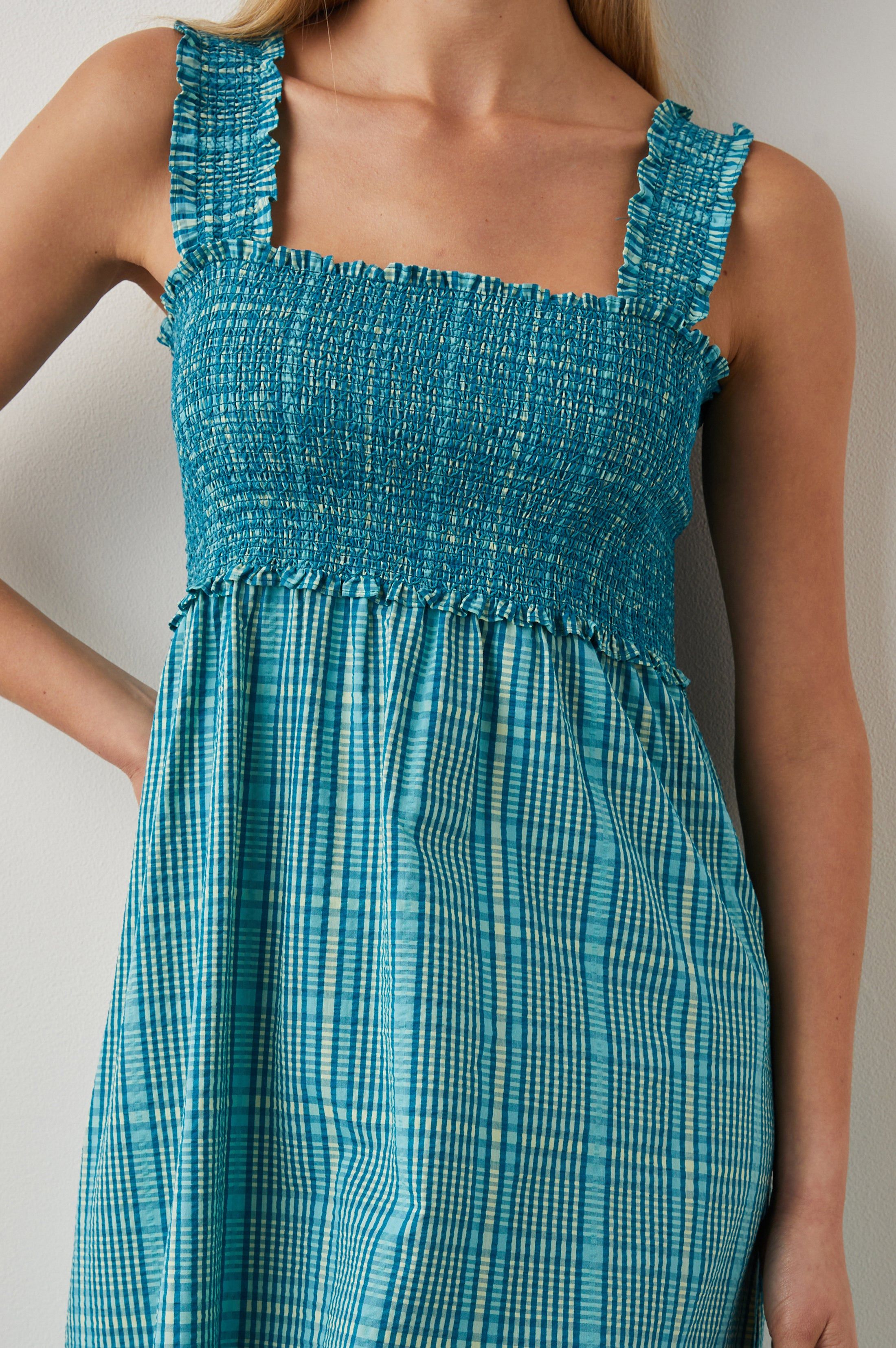 RUMI DRESS - AUGUSTA MINI CHECK sold by Rails product image thumbnail 2