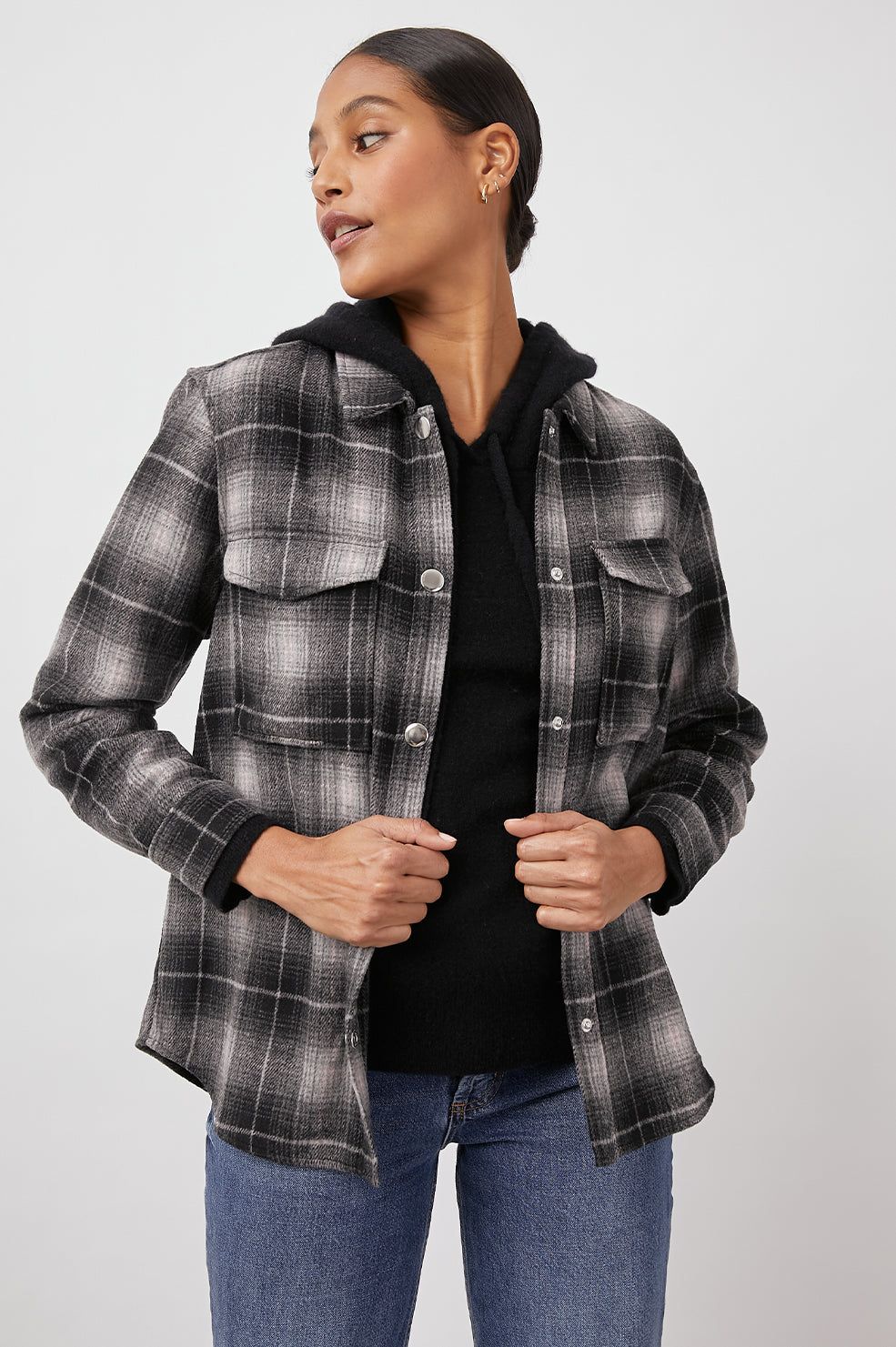 TURNER SHIRT JACKET - ASH PEARL sold by Rails