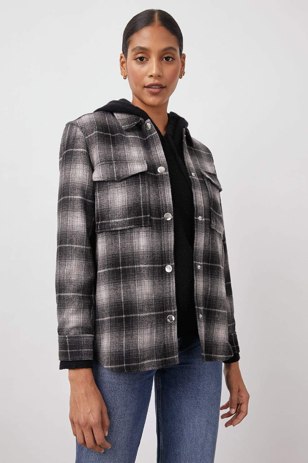 TURNER SHIRT JACKET - ASH PEARL sold by Rails product image thumbnail 3