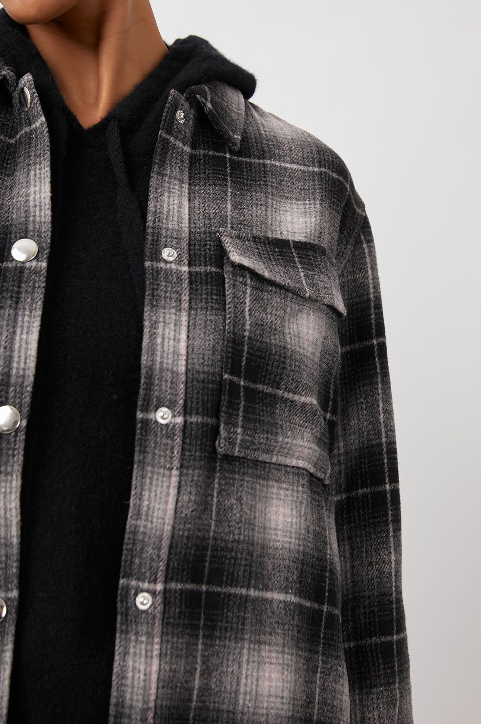 TURNER SHIRT JACKET - ASH PEARL sold by Rails product image thumbnail 2