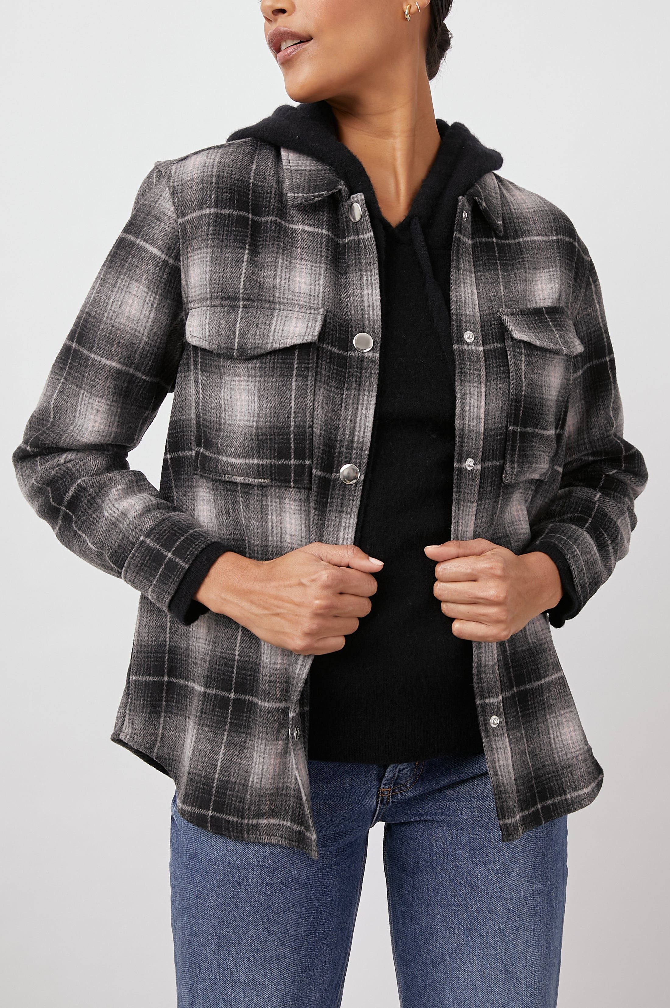 TURNER SHIRT JACKET - ASH PEARL sold by Rails product image thumbnail 3