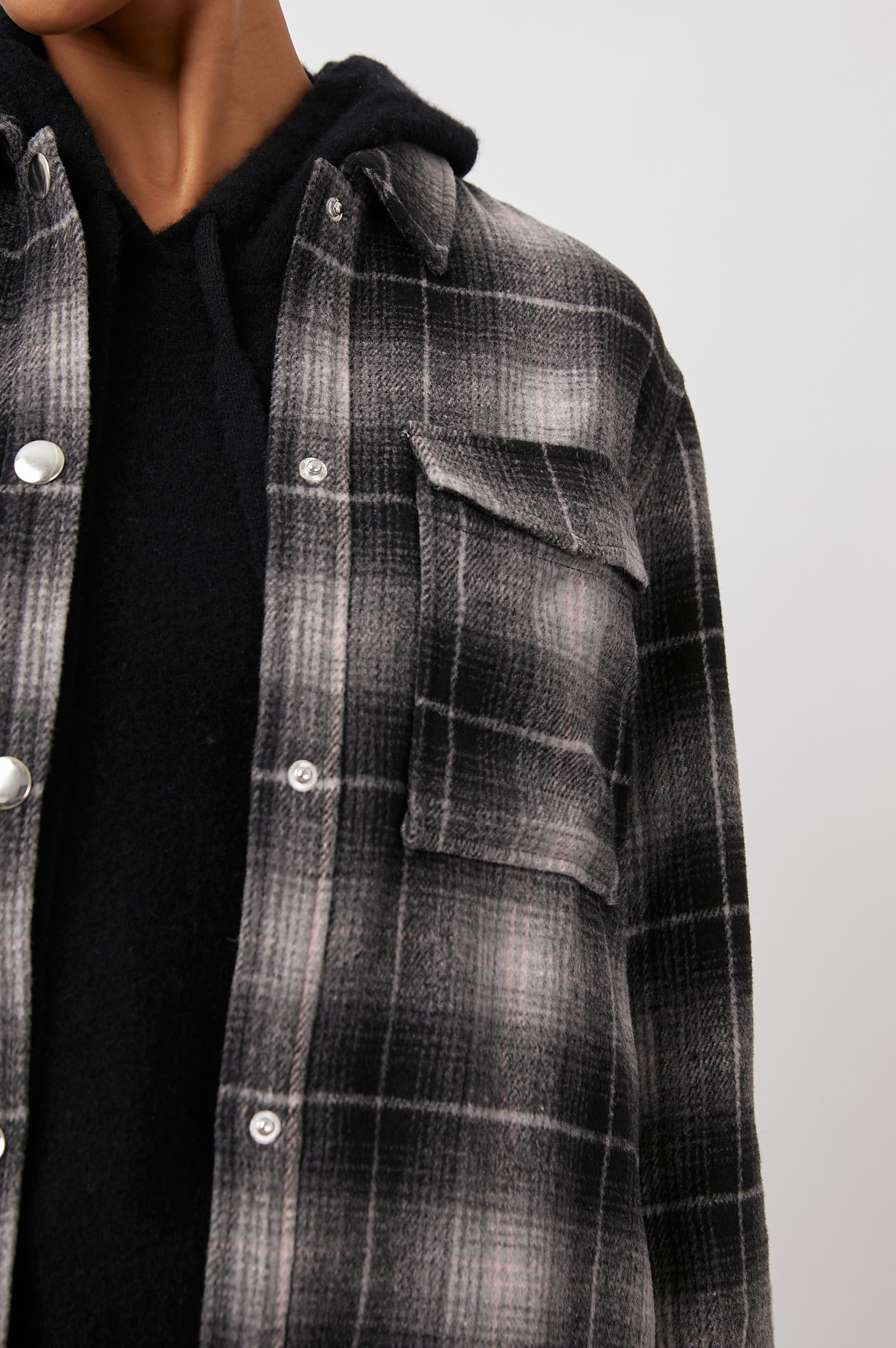 TURNER SHIRT JACKET - ASH PEARL sold by Rails product image thumbnail 2