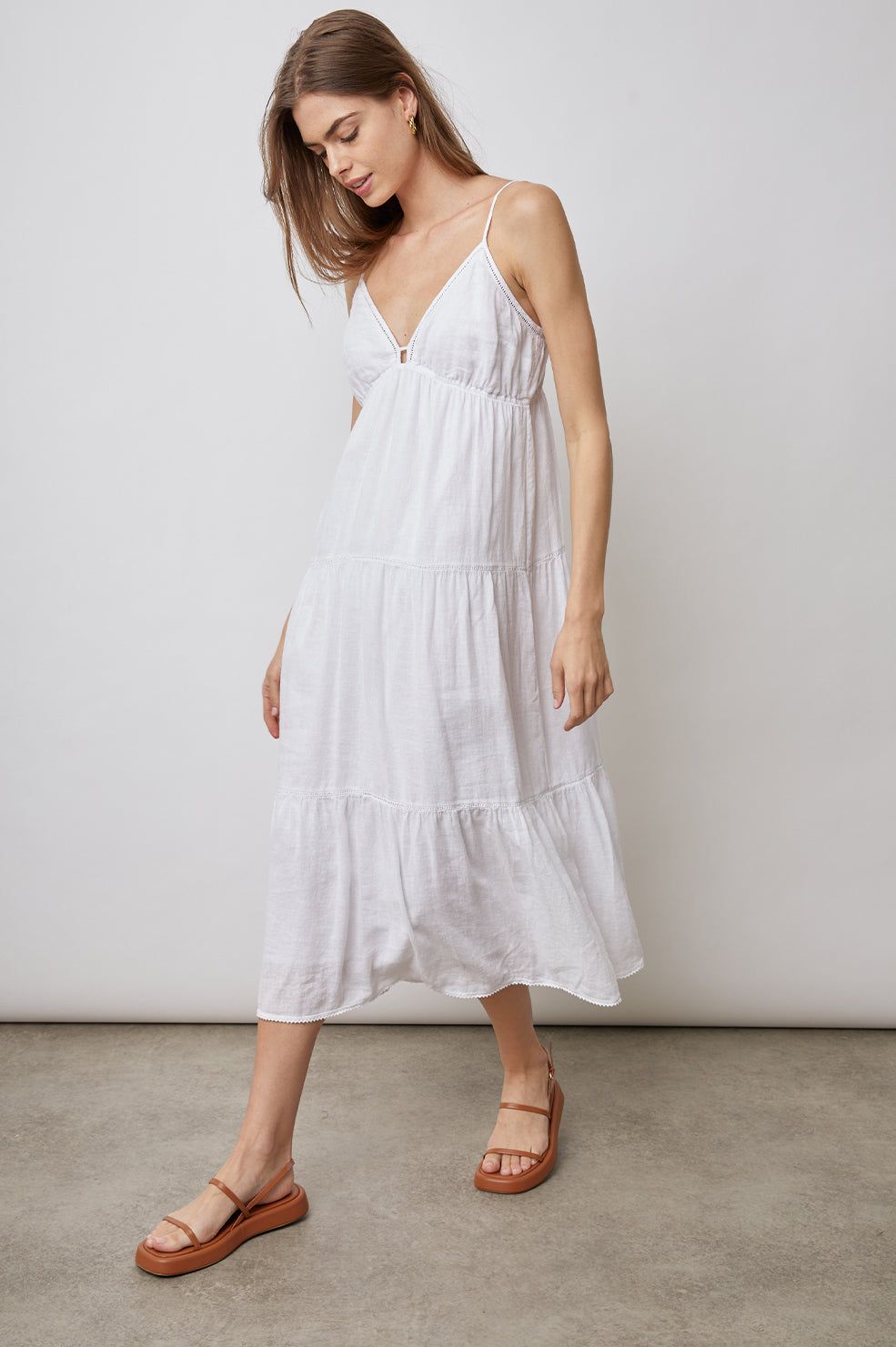 AVRIL DRESS - WHITE LACE DETAIL sold by Rails product image thumbnail 4