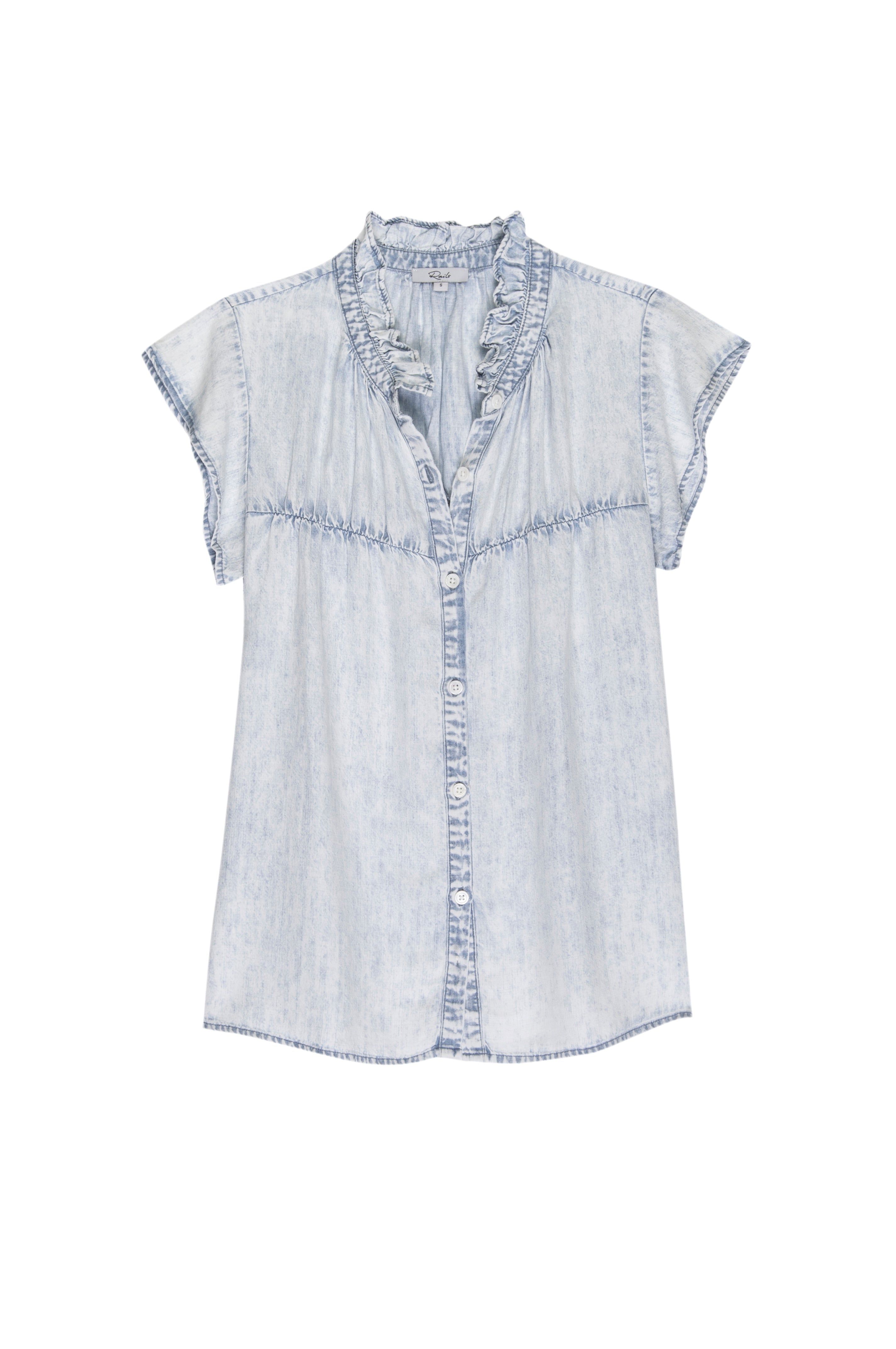 RUTHIE TOP - LIGHT ACID WASH sold by Rails product image thumbnail 6