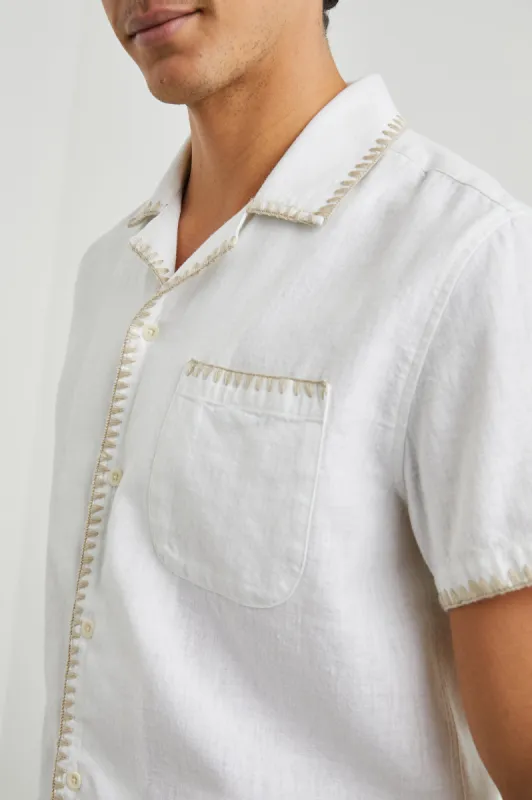 SHANE SHIRT - ANTIQUE WHITE made by Rails
