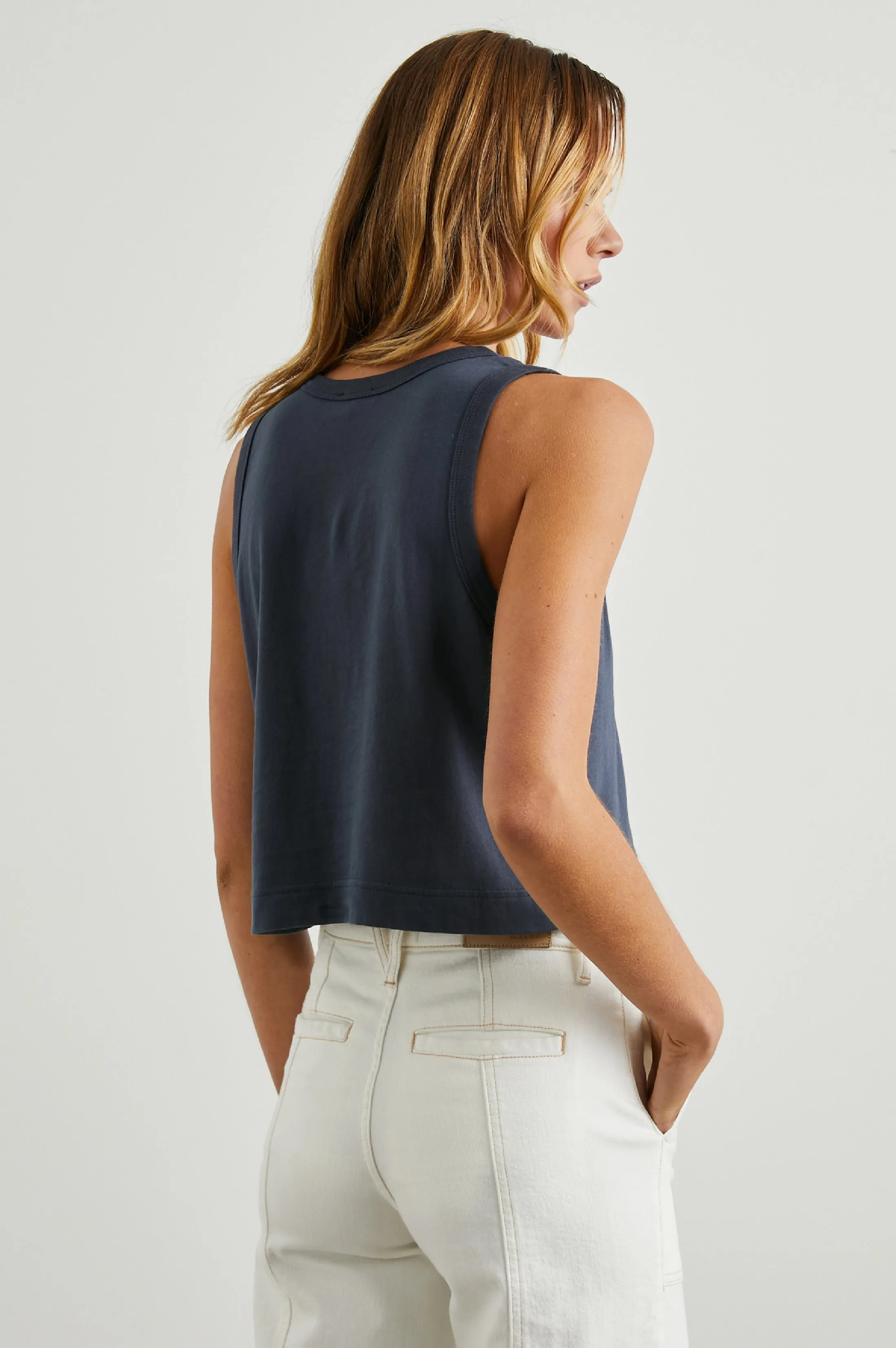 THE BOXY TANK - NAVY sold by Rails product image thumbnail 5