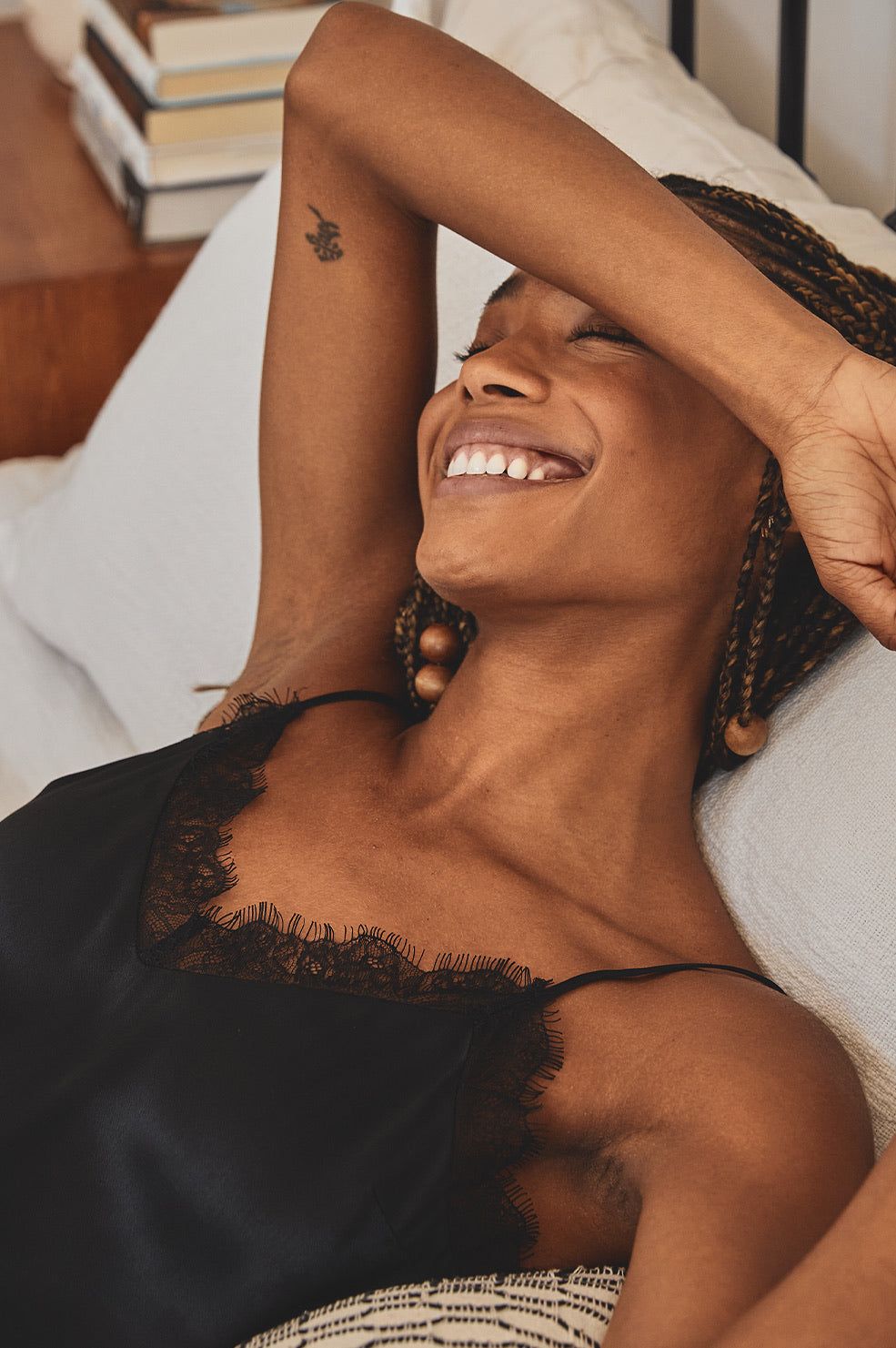 VITA PAJAMA SET - SATIN ONYX sold by Rails product image thumbnail 2