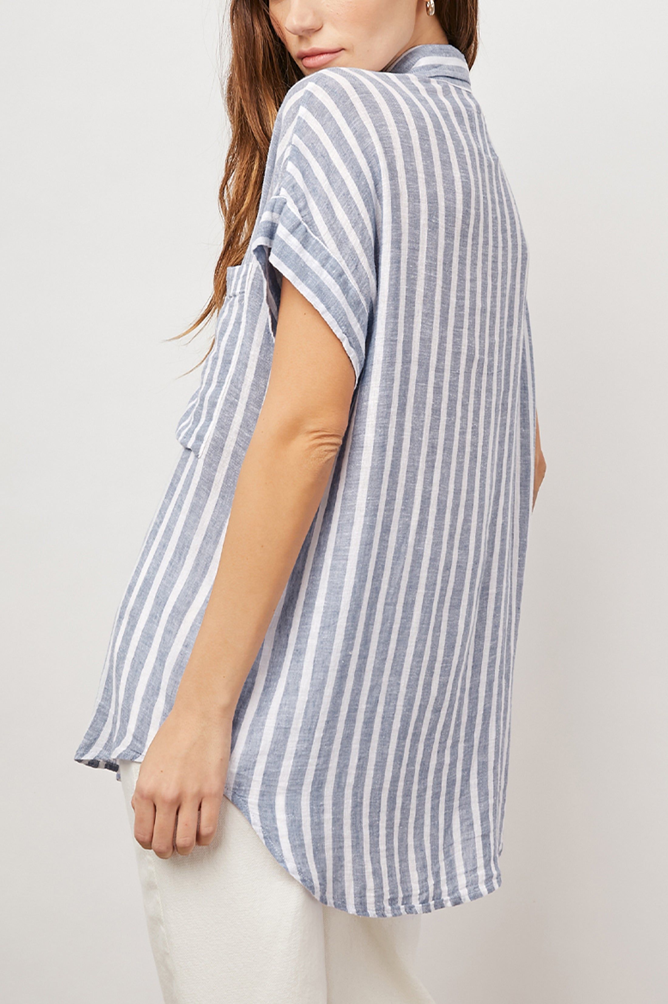 CITO SHIRT - RHONE STRIPE sold by Rails product image thumbnail 4