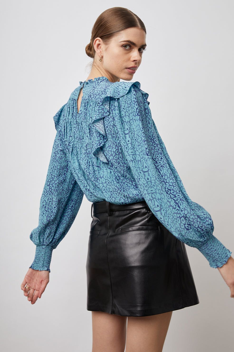 FLORA TOP - JEWEL CHEETAH sold by Rails product image thumbnail 5