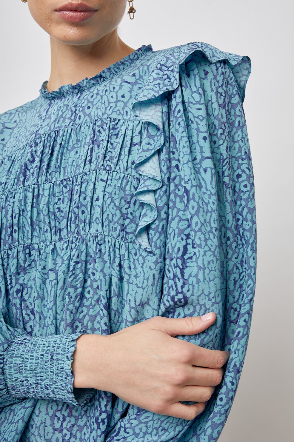 FLORA TOP - JEWEL CHEETAH sold by Rails product image thumbnail 2