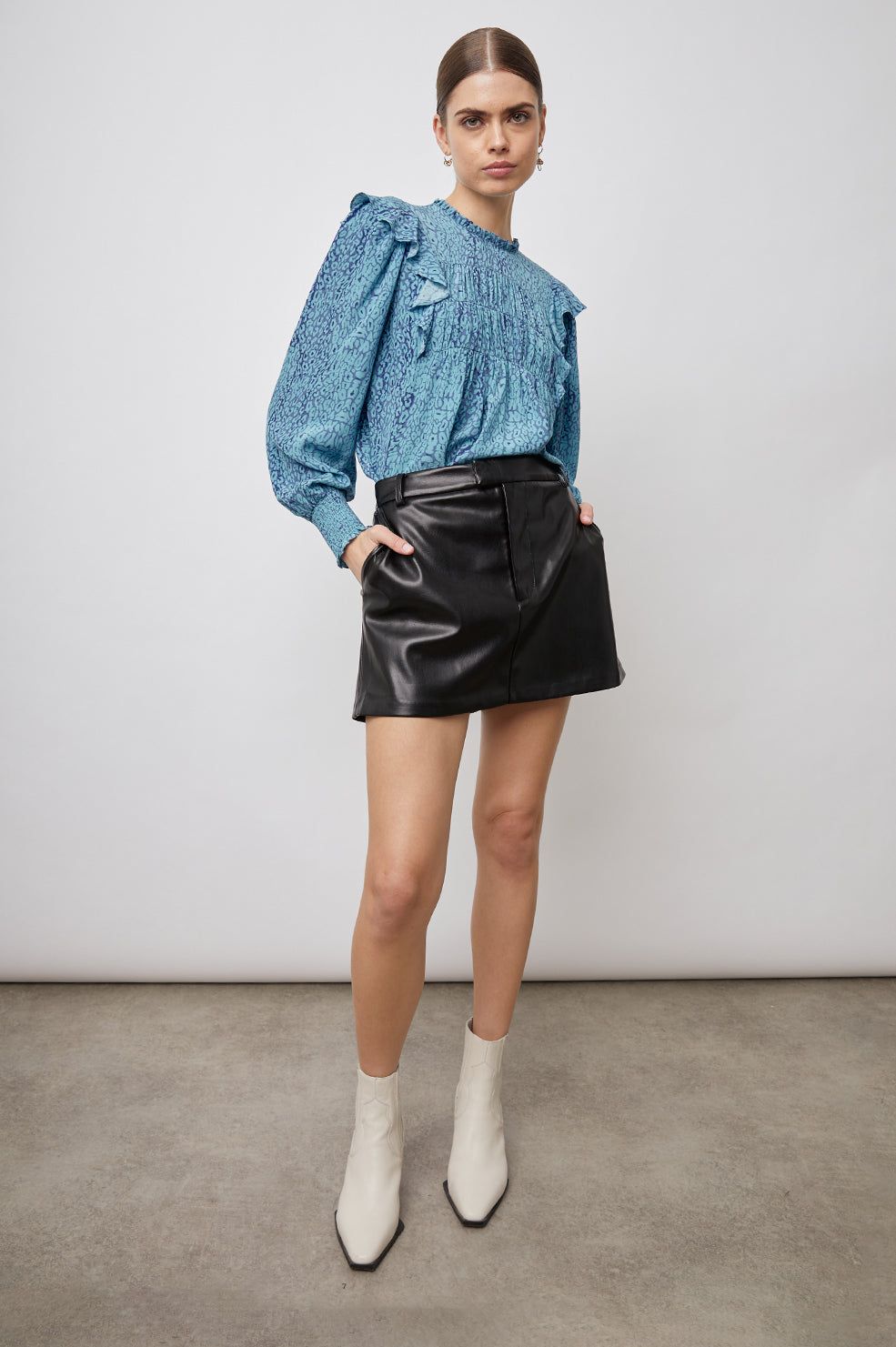 FLORA TOP - JEWEL CHEETAH sold by Rails product image thumbnail 4