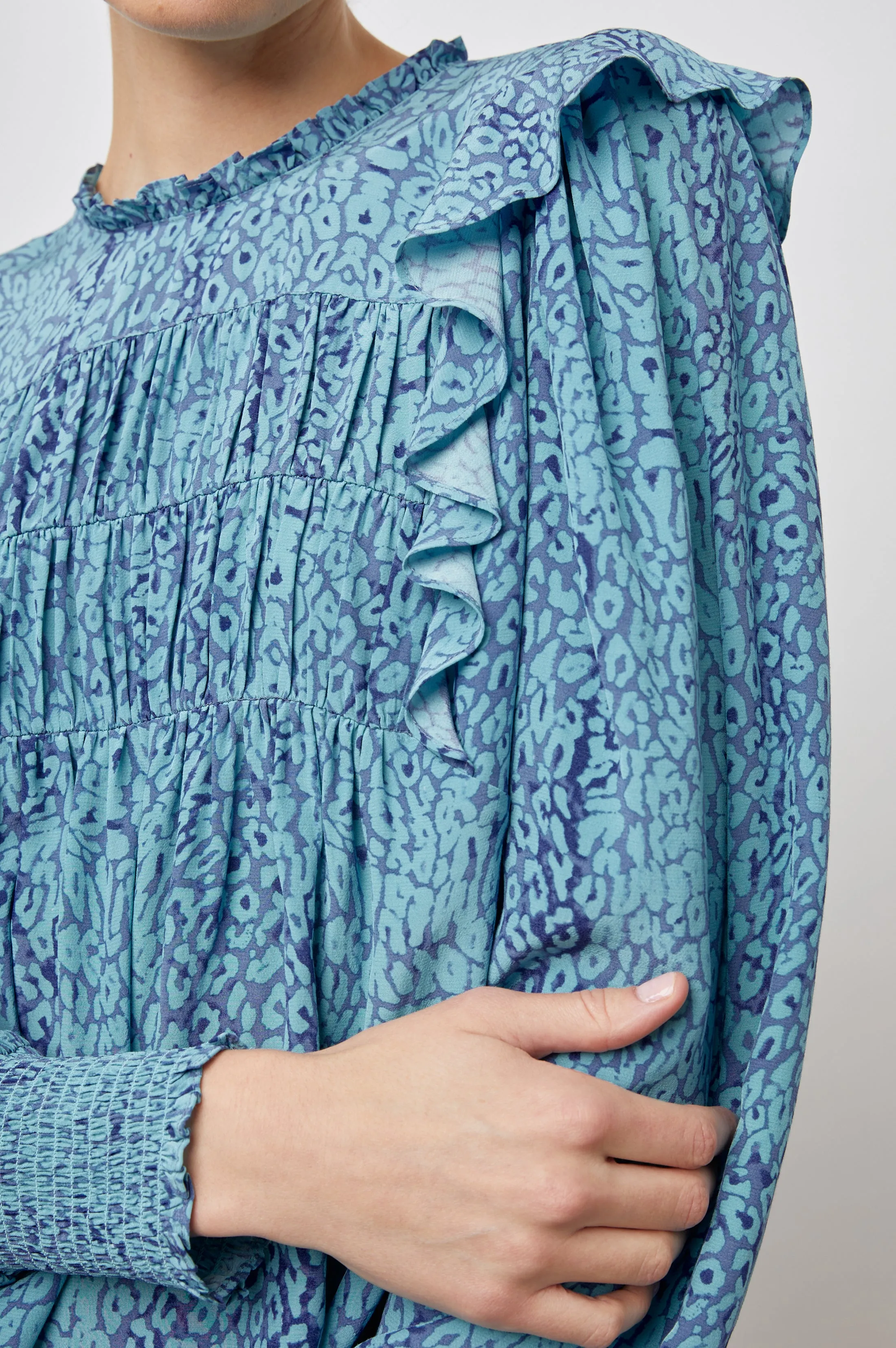 FLORA TOP - JEWEL CHEETAH sold by Rails product image thumbnail 2