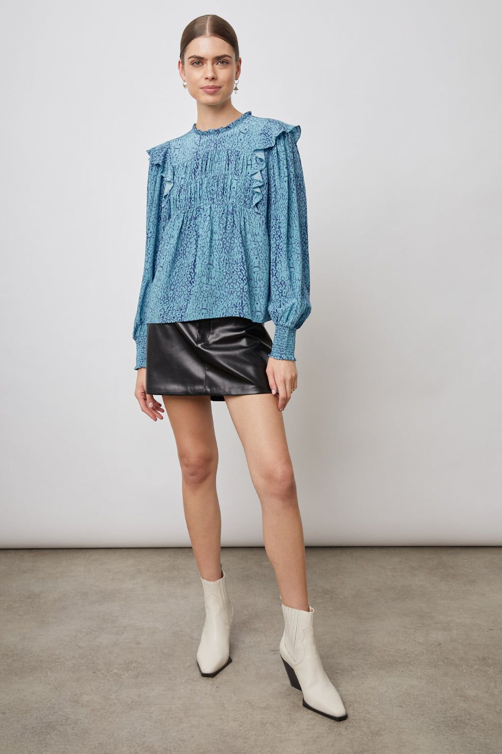 FLORA TOP - JEWEL CHEETAH sold by Rails product image thumbnail 3