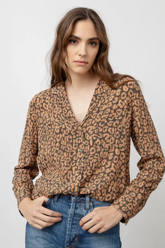 REBEL SHIRT - BATIK CHEETAH sold by Rails