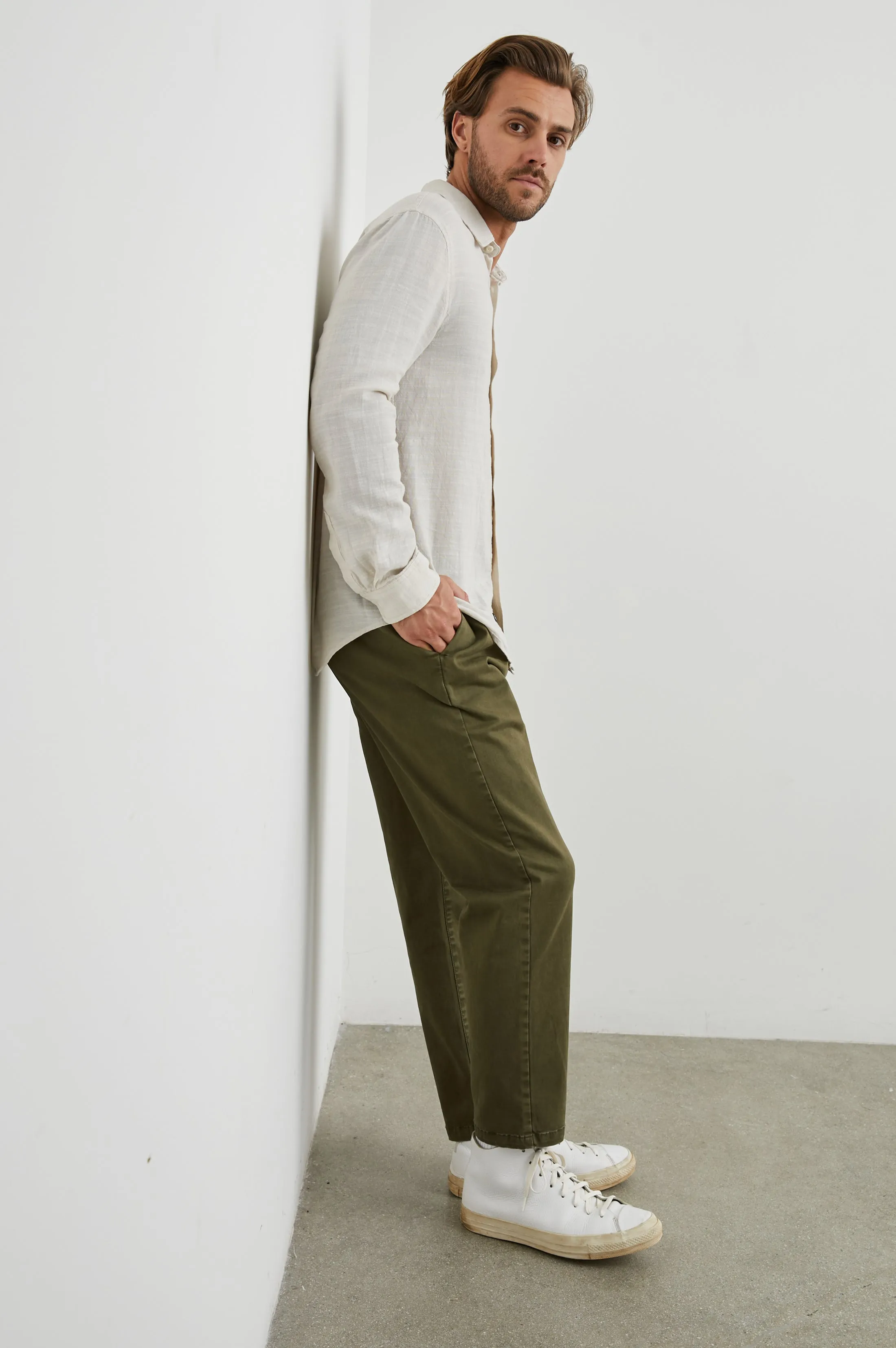 WYATT SHIRT - HUMMUS sold by Rails product image thumbnail 5