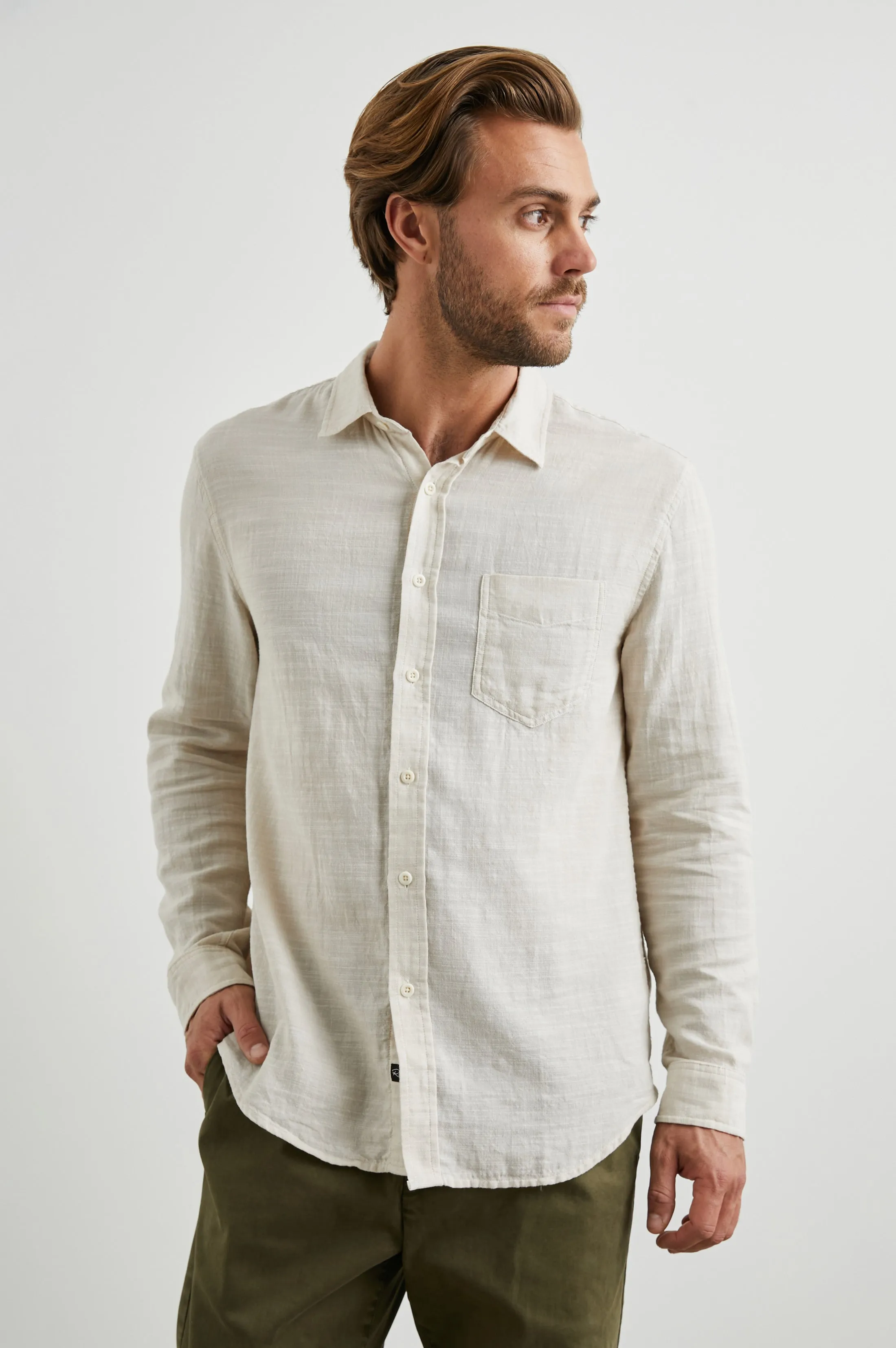 WYATT SHIRT - HUMMUS sold by Rails product image thumbnail 4
