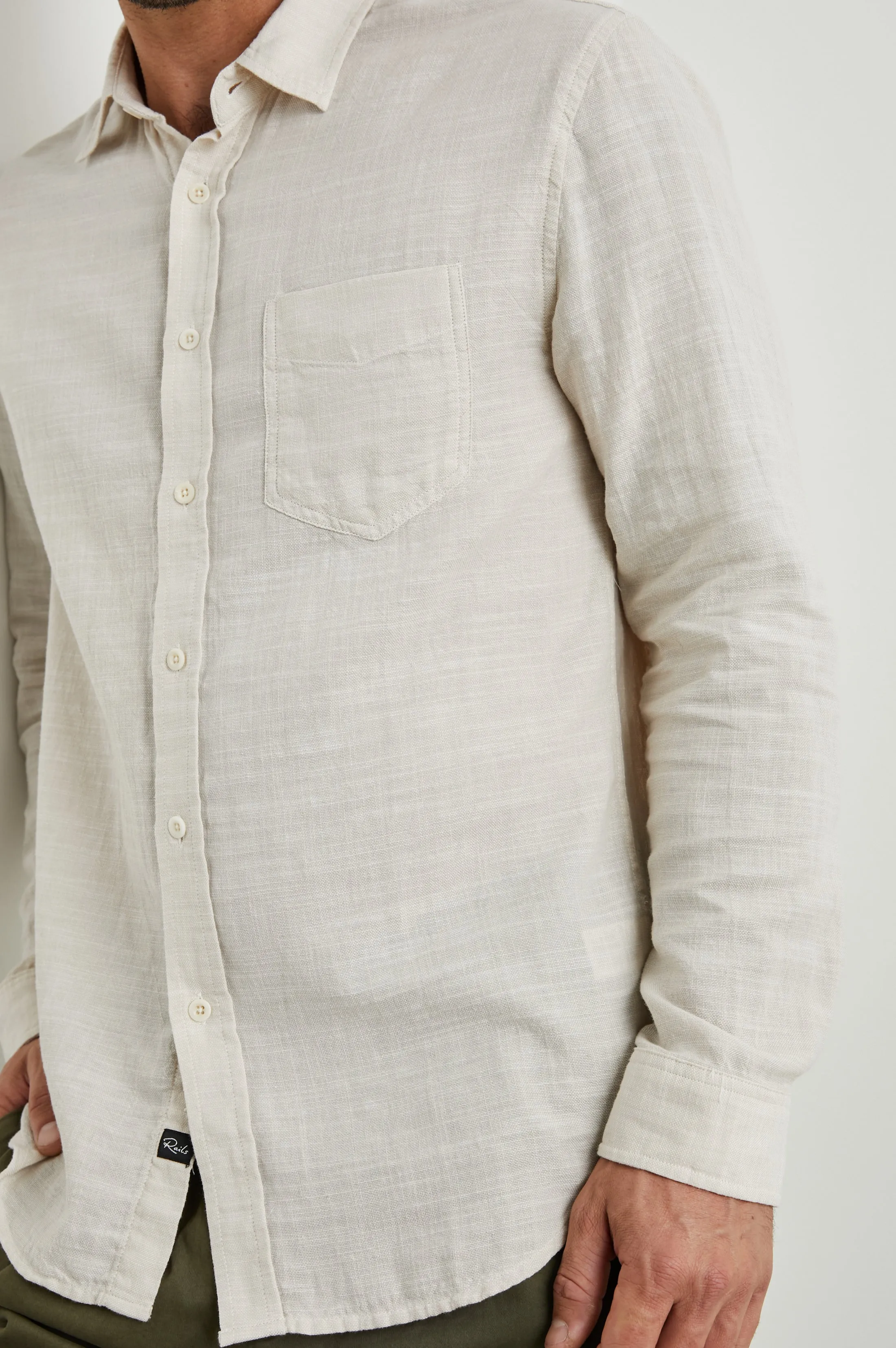 WYATT SHIRT - HUMMUS sold by Rails product image thumbnail 2