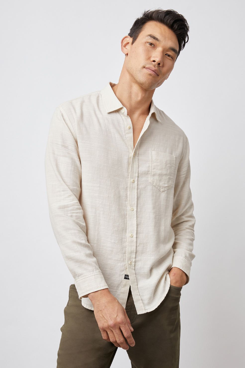 WYATT SHIRT - HUMMUS sold by Rails