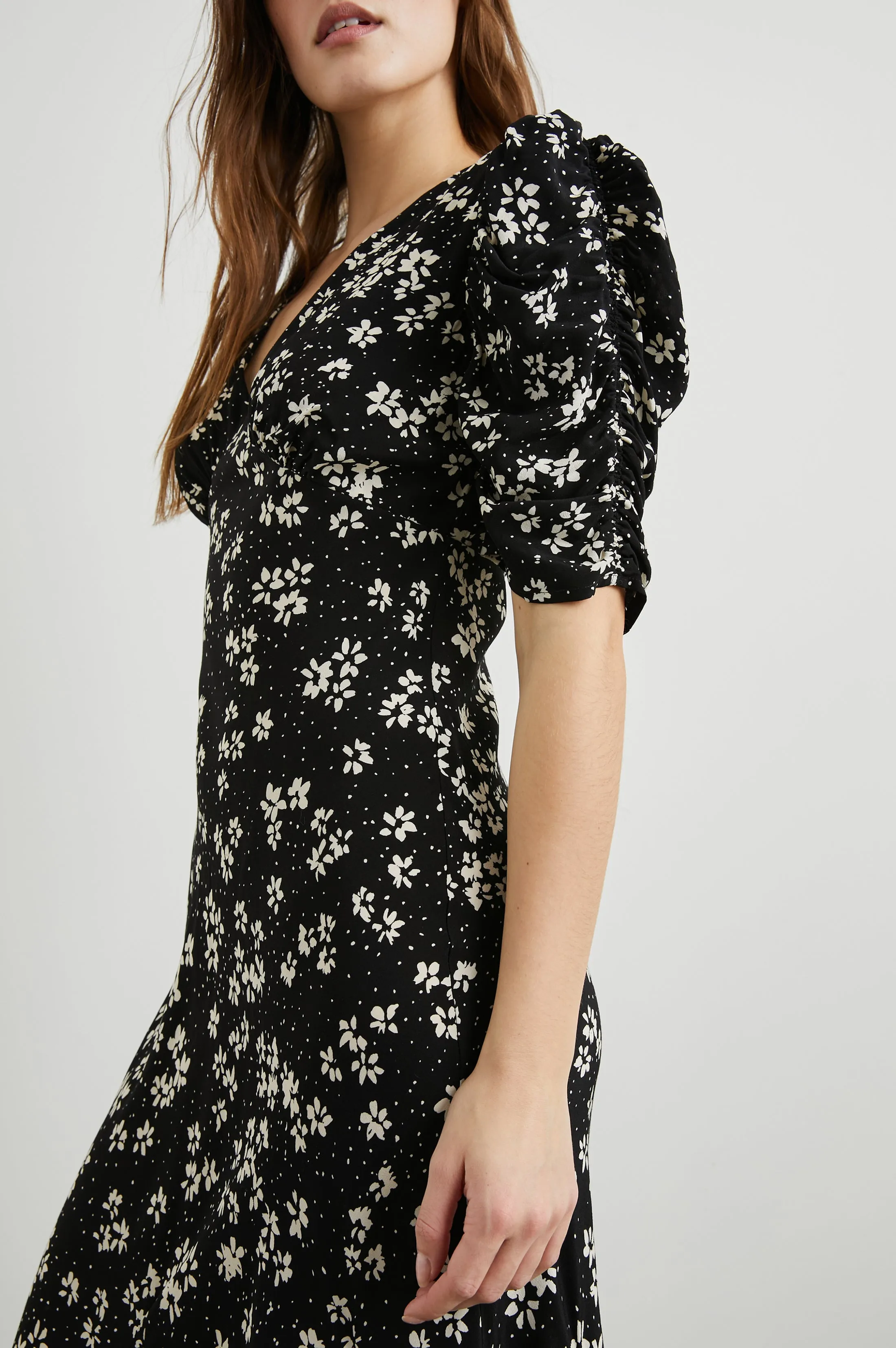 ZARIAH DRESS - NOIR FLORAL sold by Rails product image thumbnail 3