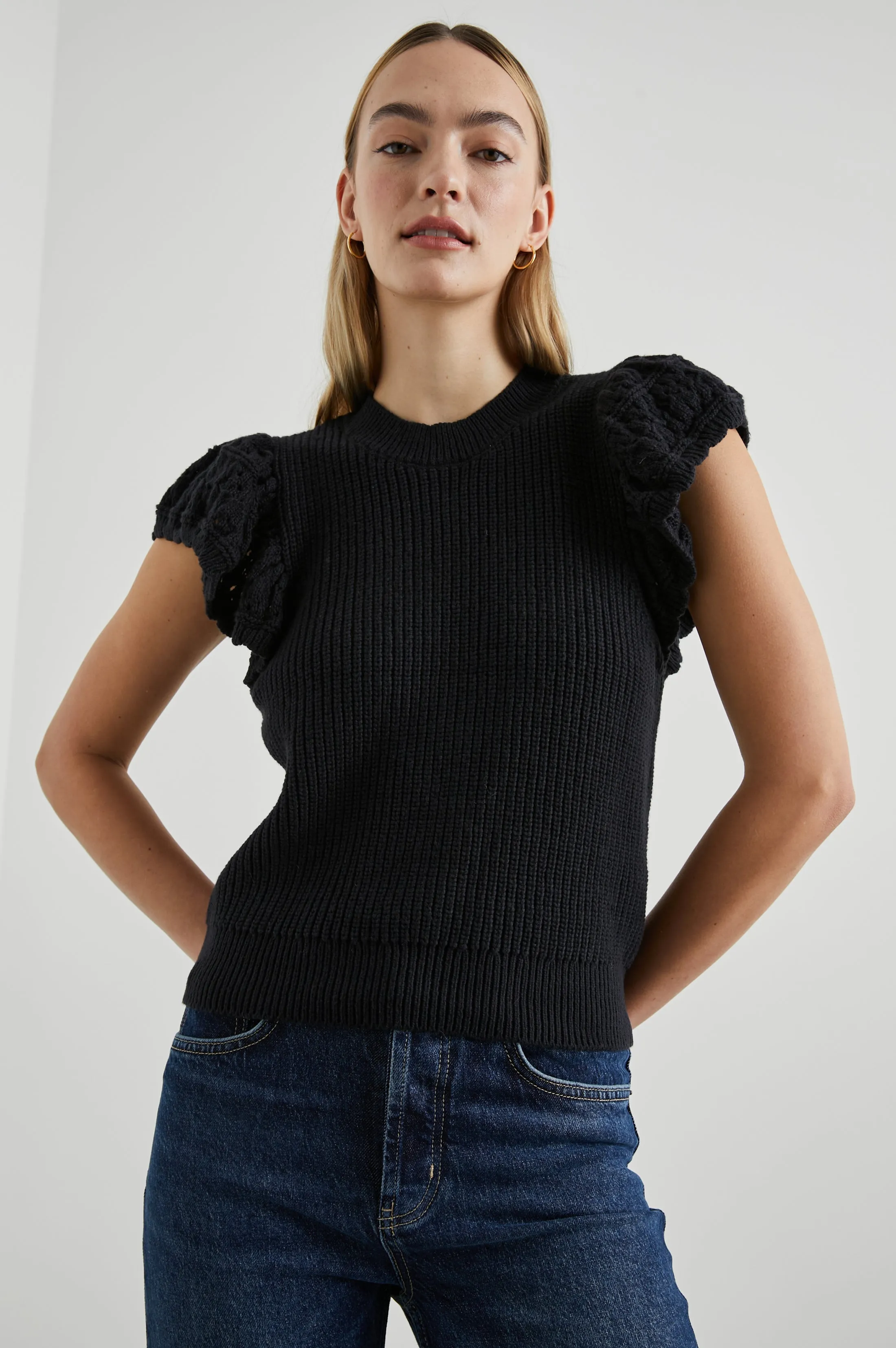 PENELOPE TOP - BLACK sold by Rails product image thumbnail 4