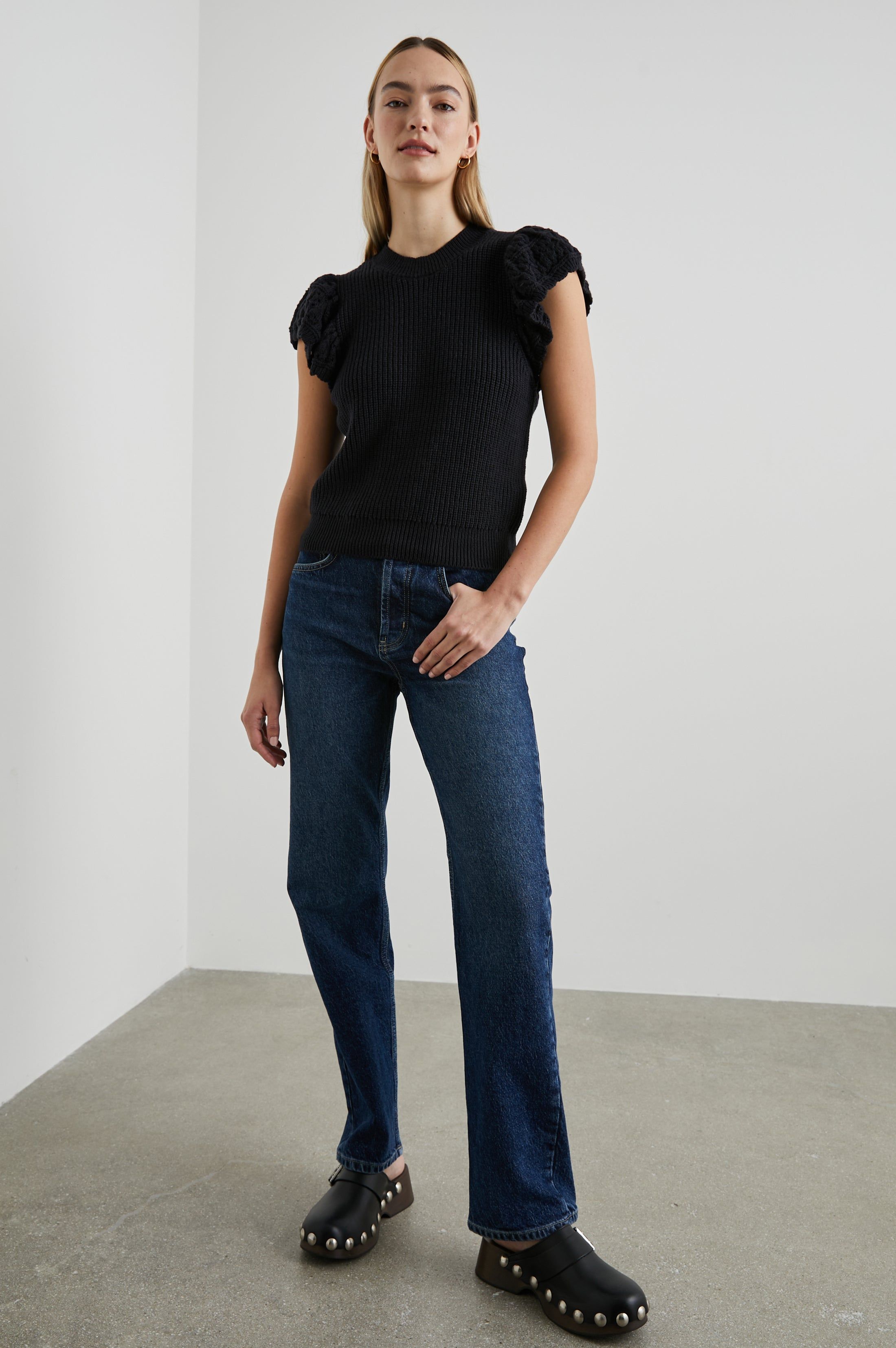 PENELOPE TOP - BLACK sold by Rails product image thumbnail 3