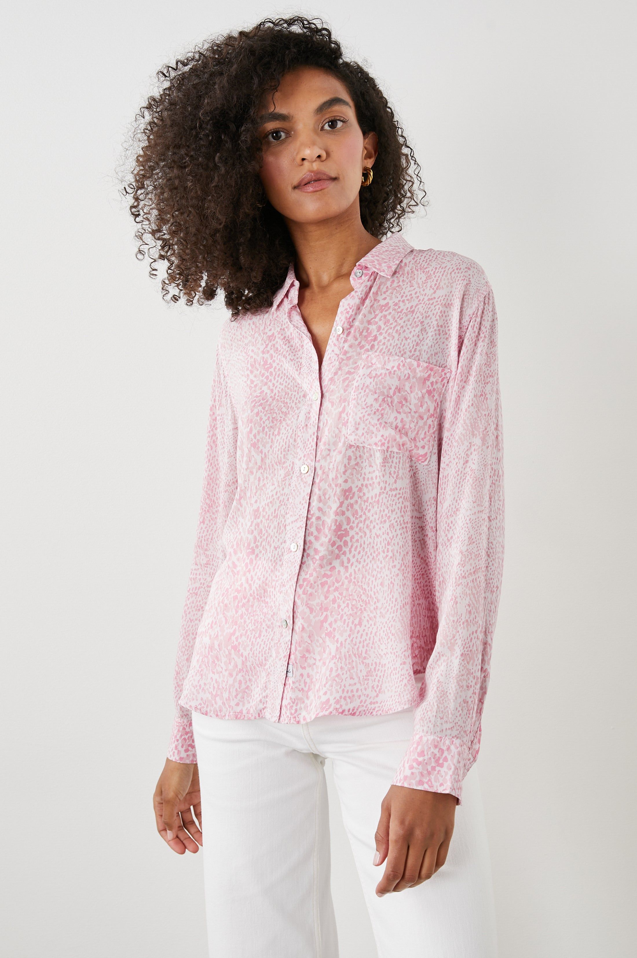 JOSEPHINE SHIRT - PINK BOA sold by Rails
