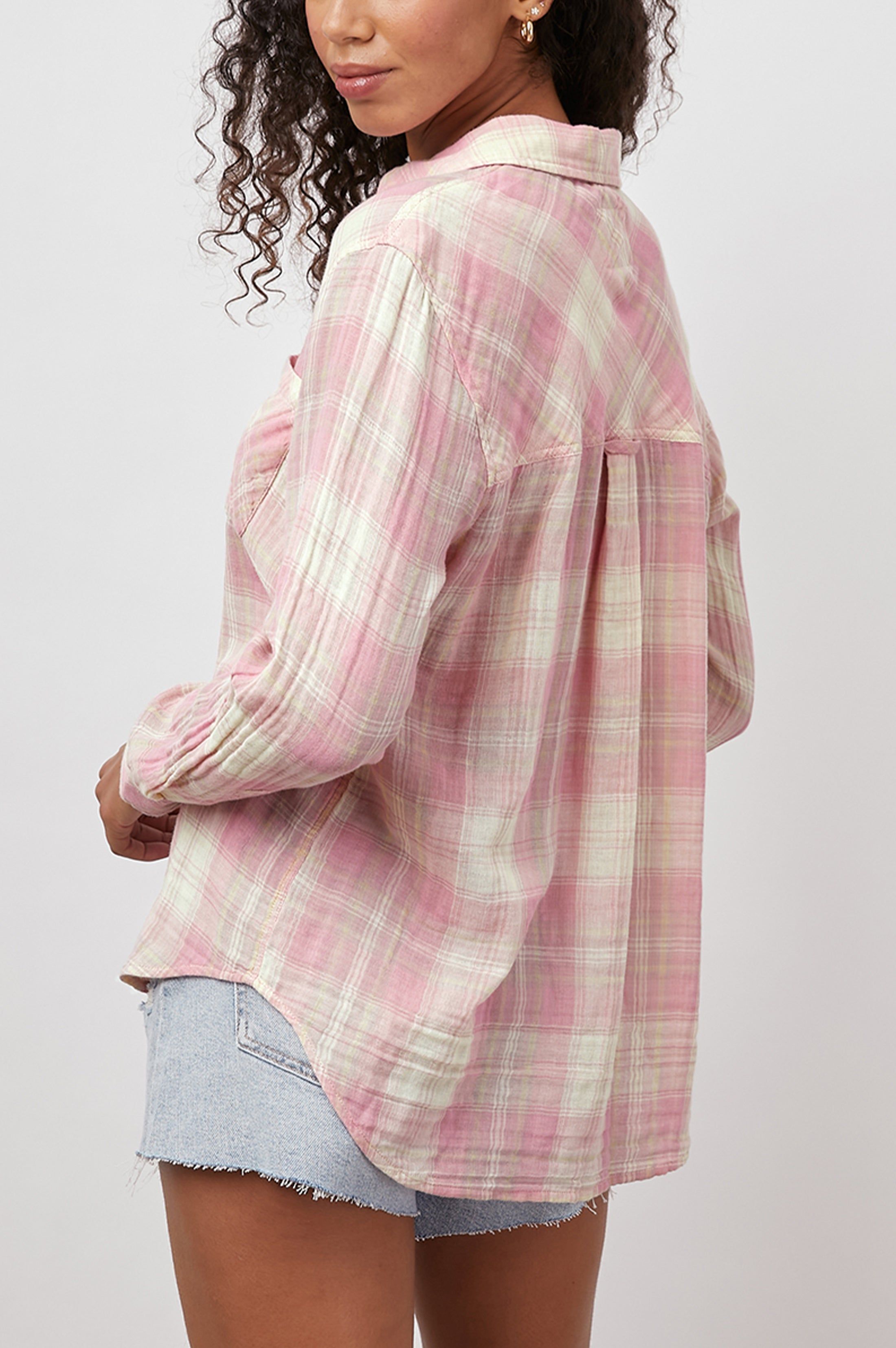 ELLIS SHIRT - ROSE SAND IVORY sold by Rails product image thumbnail 5