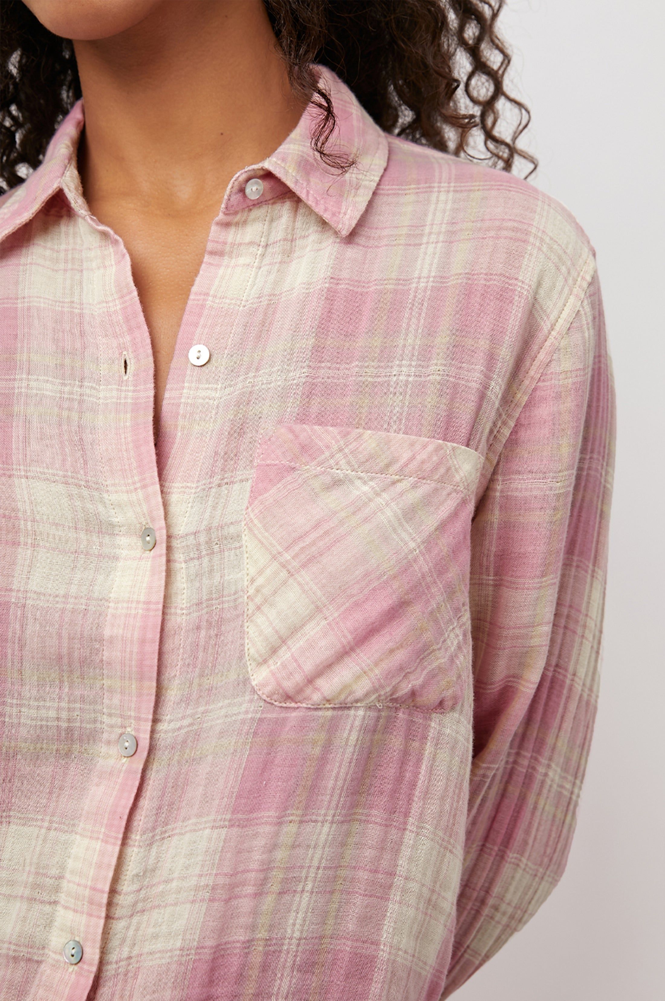 ELLIS SHIRT - ROSE SAND IVORY sold by Rails product image thumbnail 2