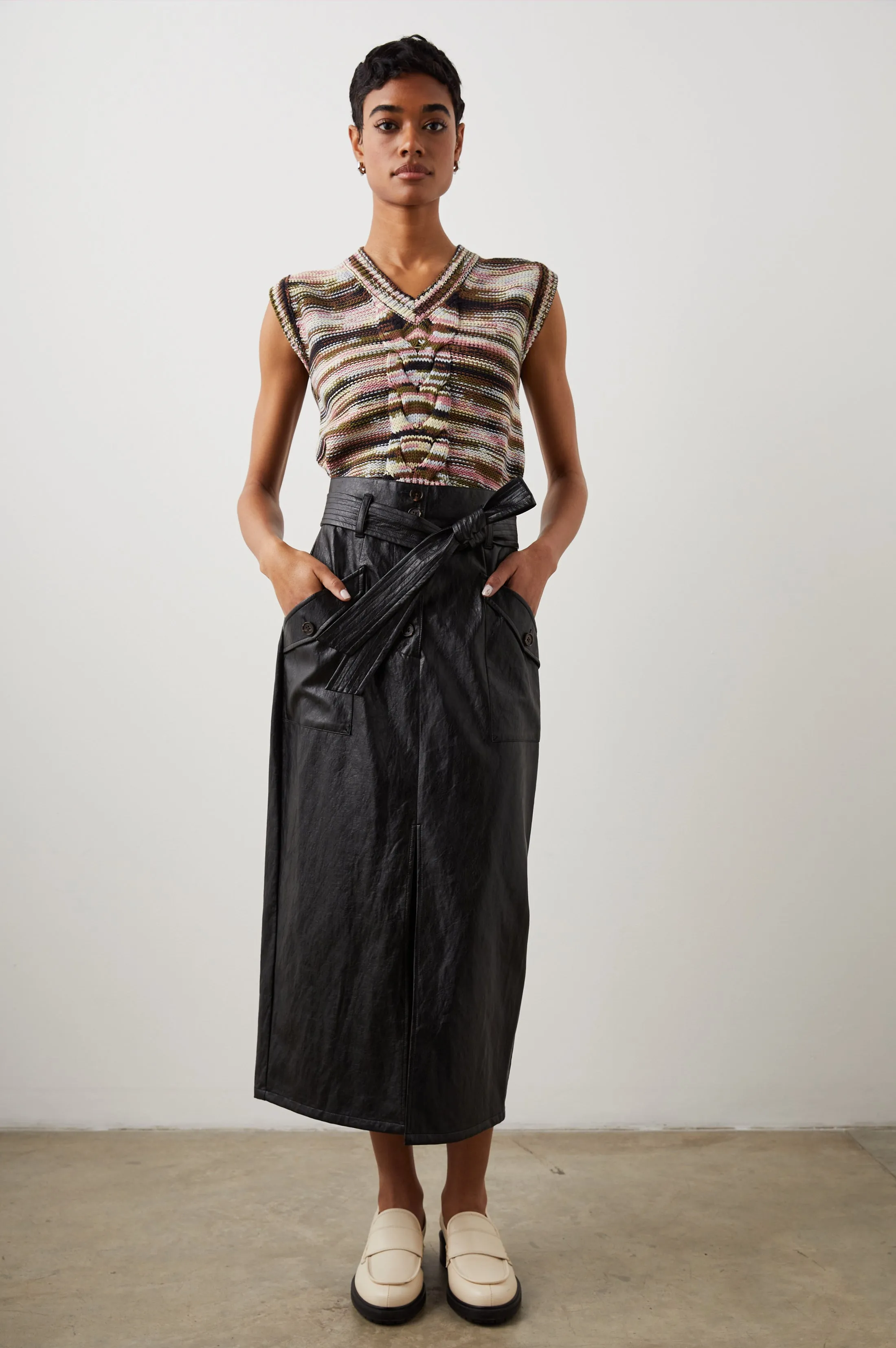 BRIXTON VEST - FOREST SPACE DYE sold by Rails product image thumbnail 3