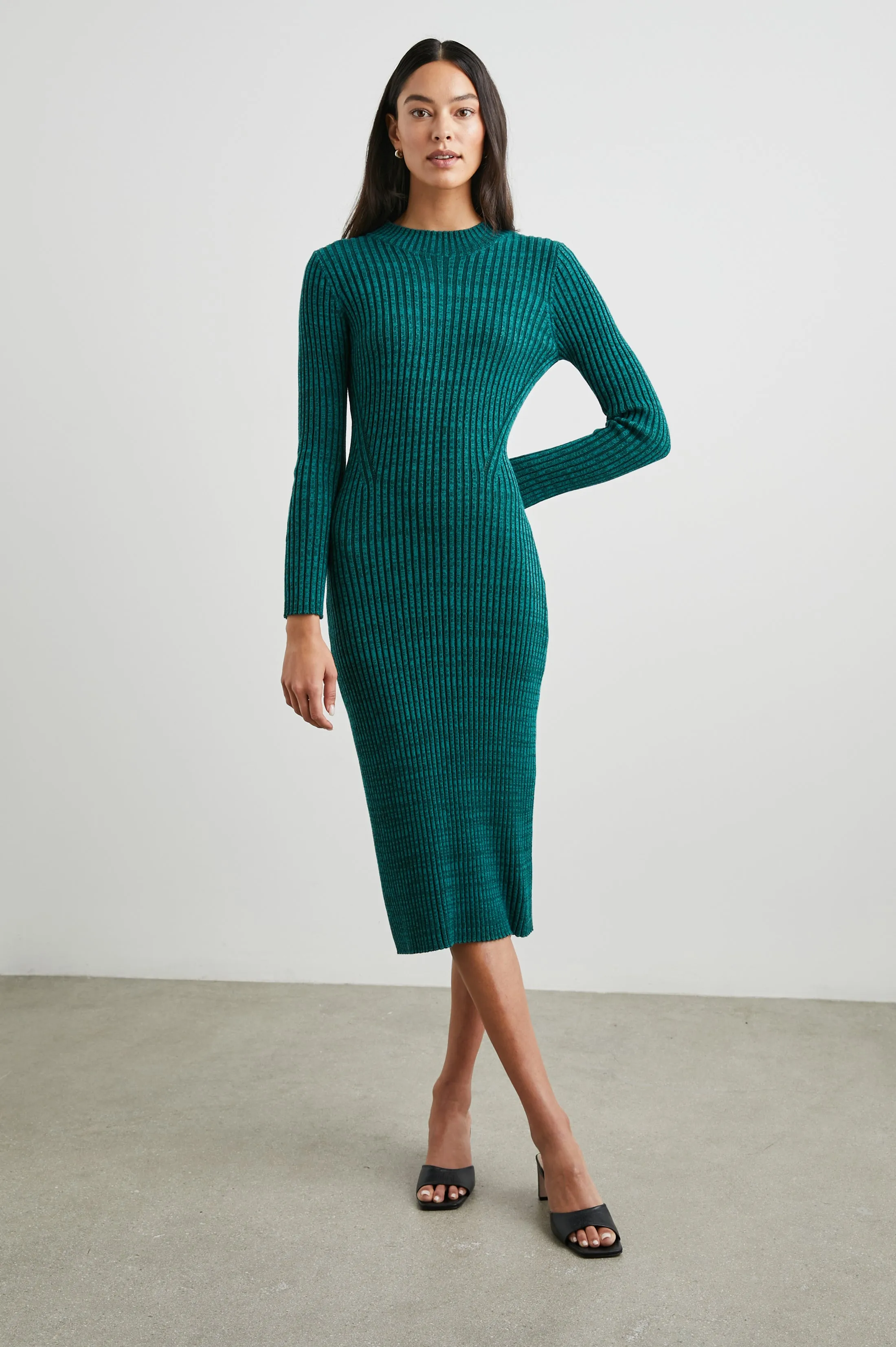 NELLIE DRESS - EVERGREEN sold by Rails