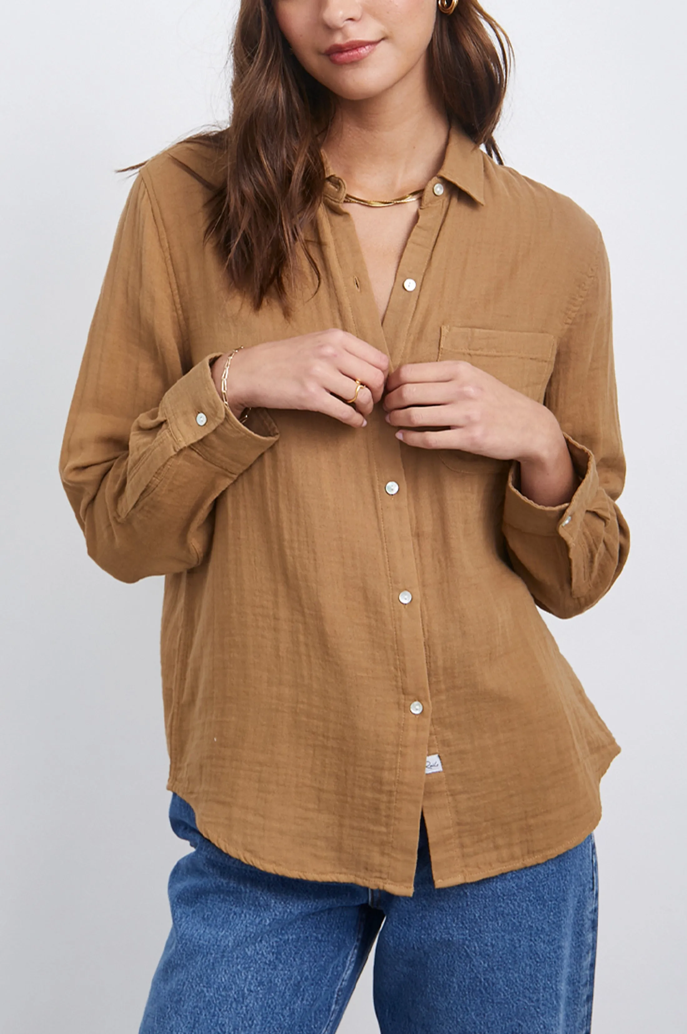 ELLIS SHIRT - TOASTED COCONUT sold by Rails product image thumbnail 3