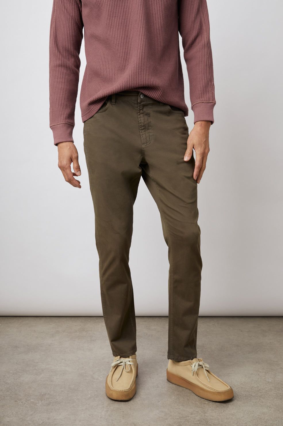 LEWIS PANT - DARK OLIVE sold by Rails