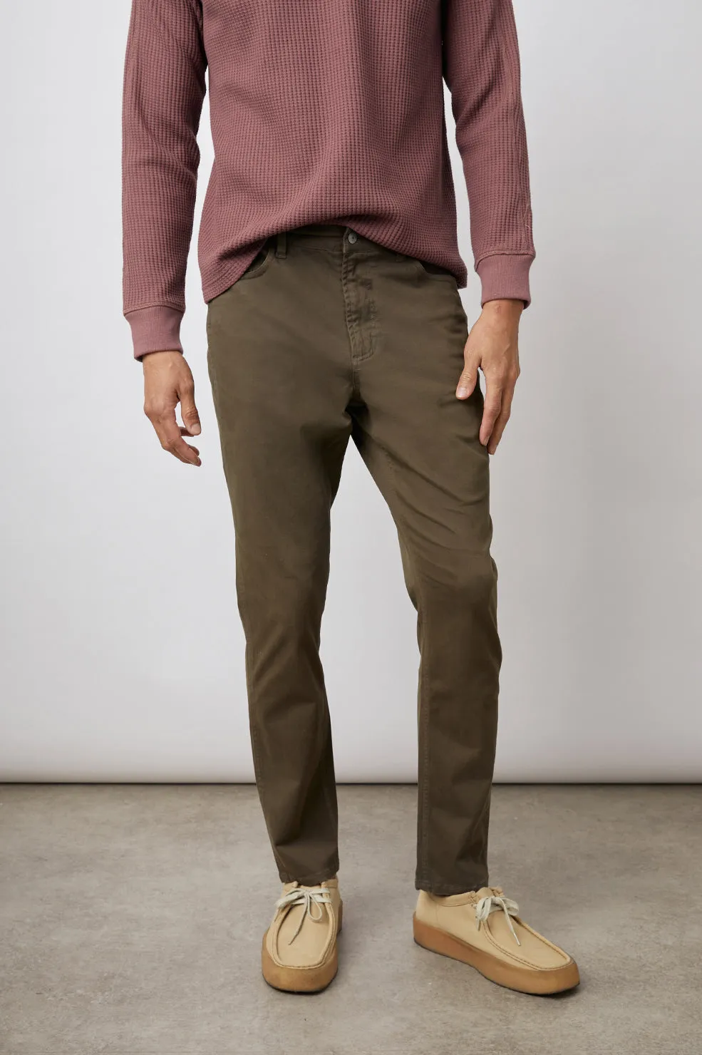 LEWIS PANT - DARK OLIVE sold by Rails