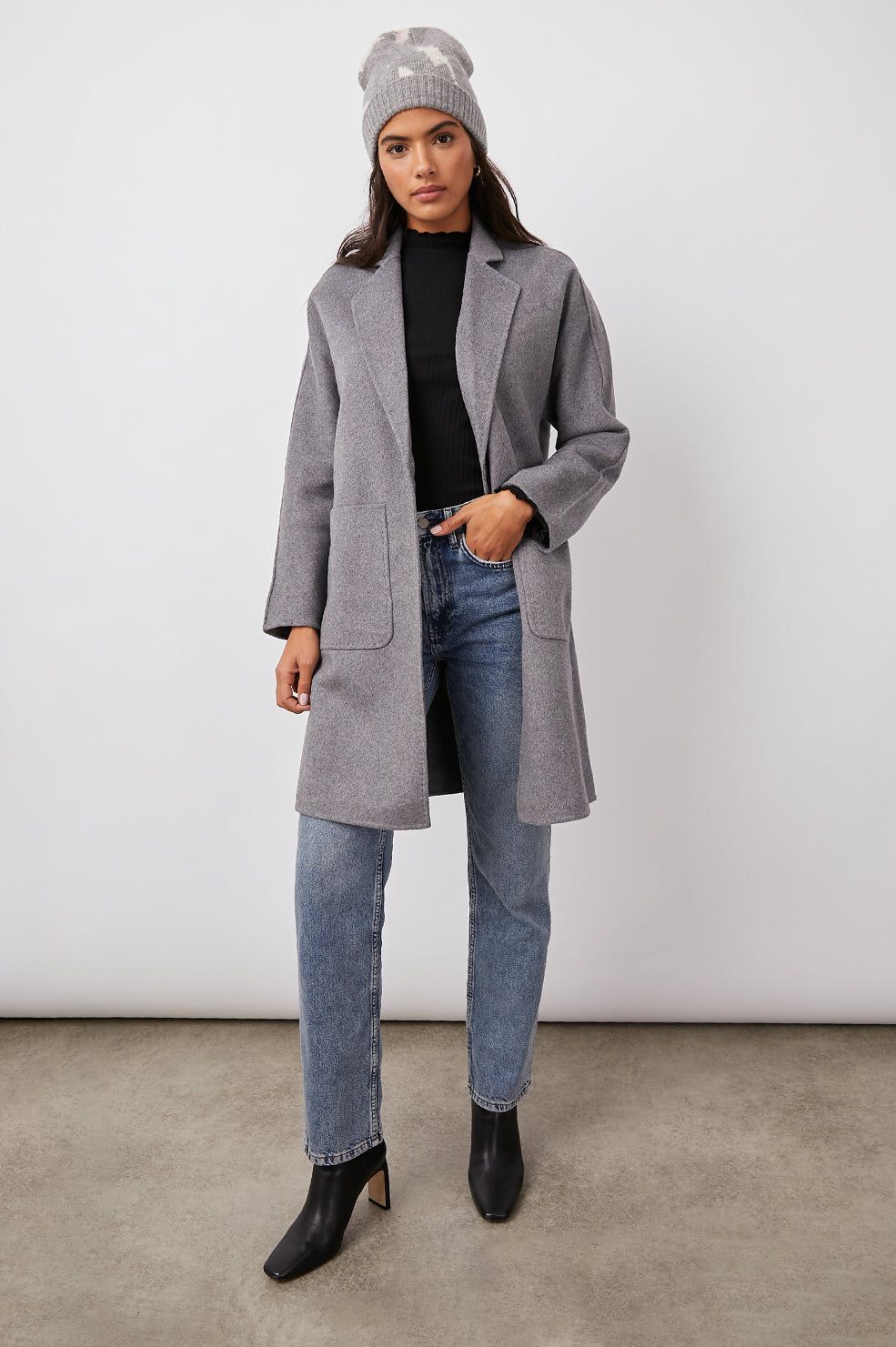 AUTUMN KNIT HAT - GREY TIE DYE sold by Rails product image thumbnail 4