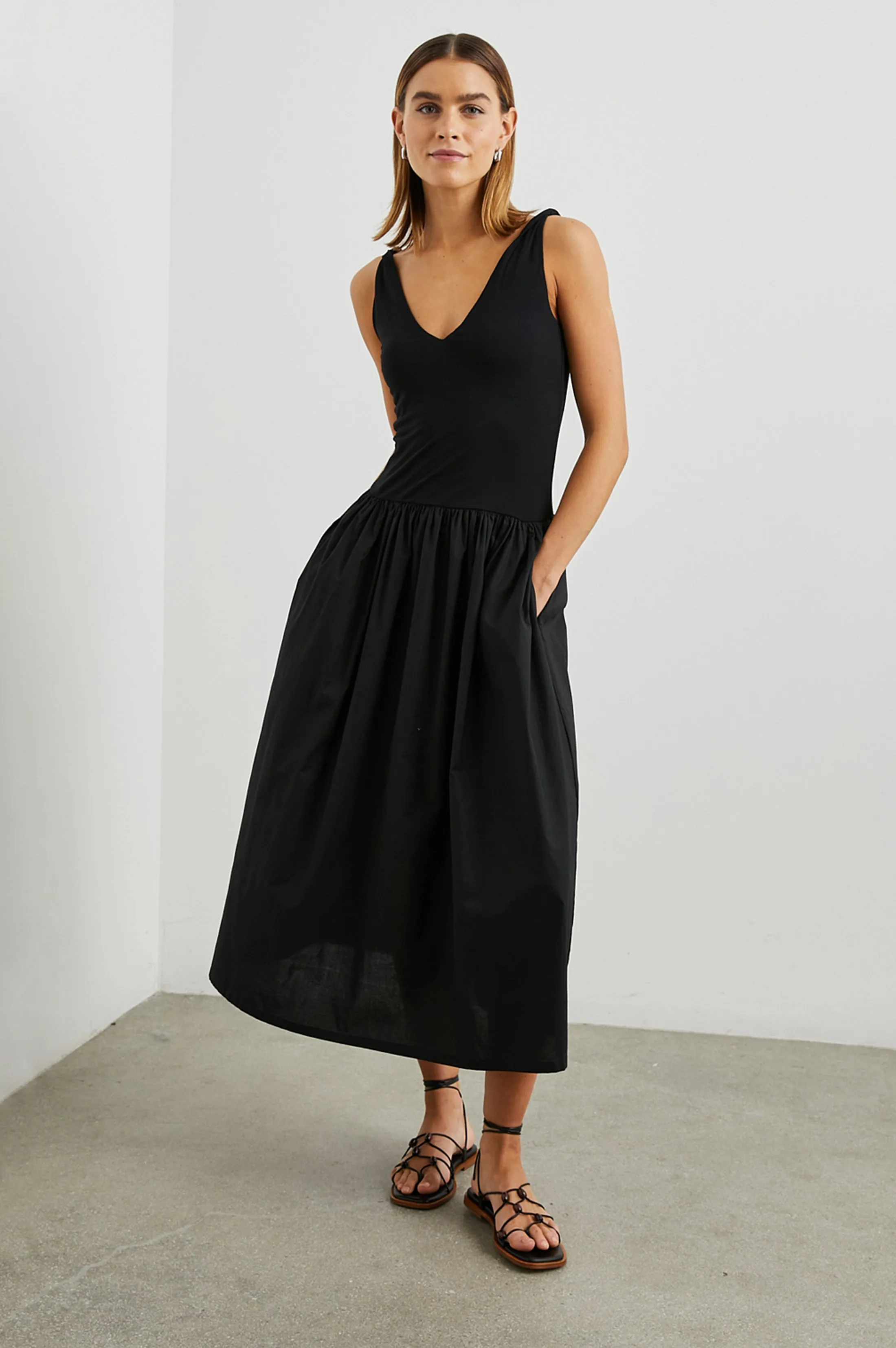 FRANCA DRESS - BLACK sold by Rails
