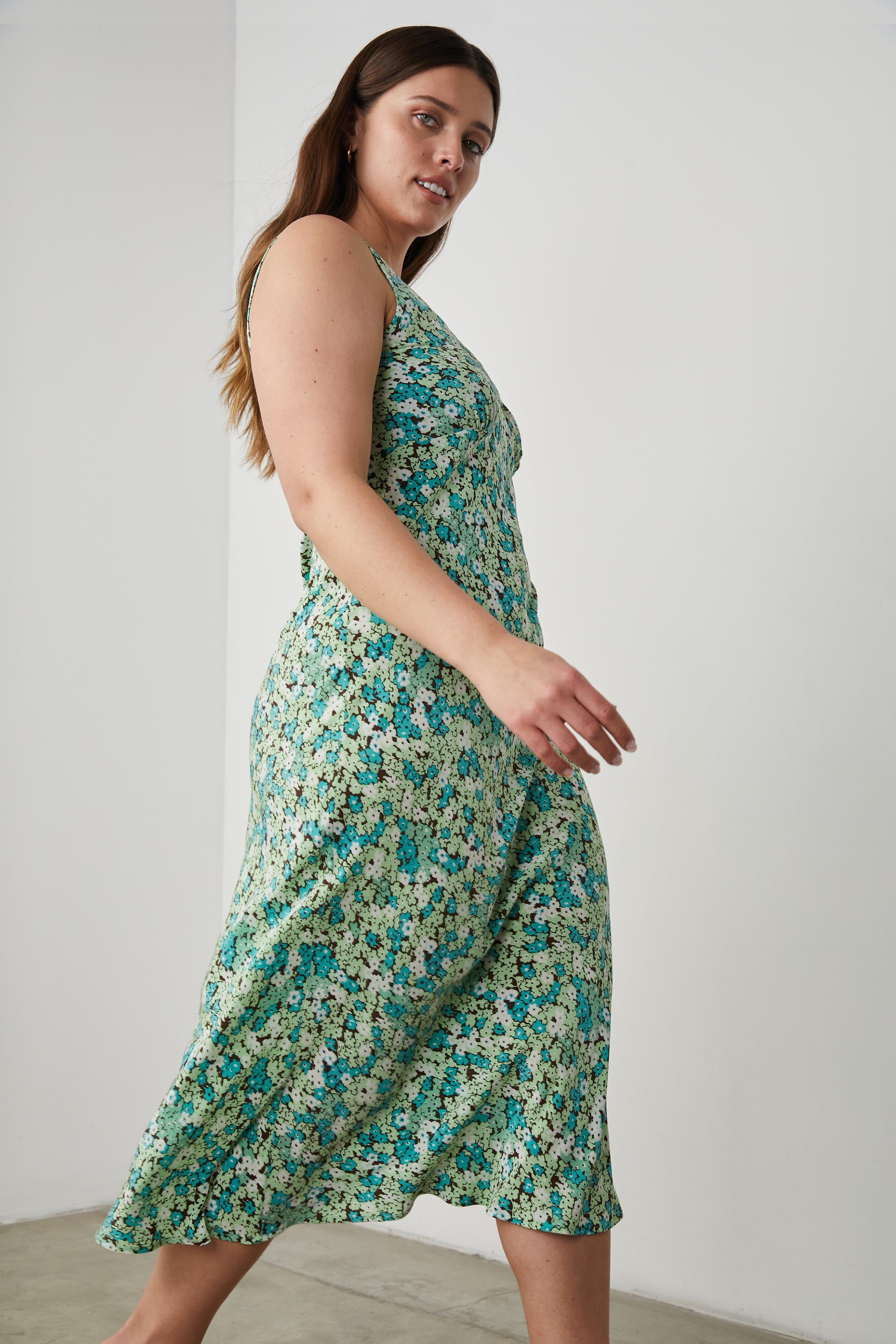 AUDRINA DRESS - EMERALD BLOOM sold by Rails product image thumbnail 9