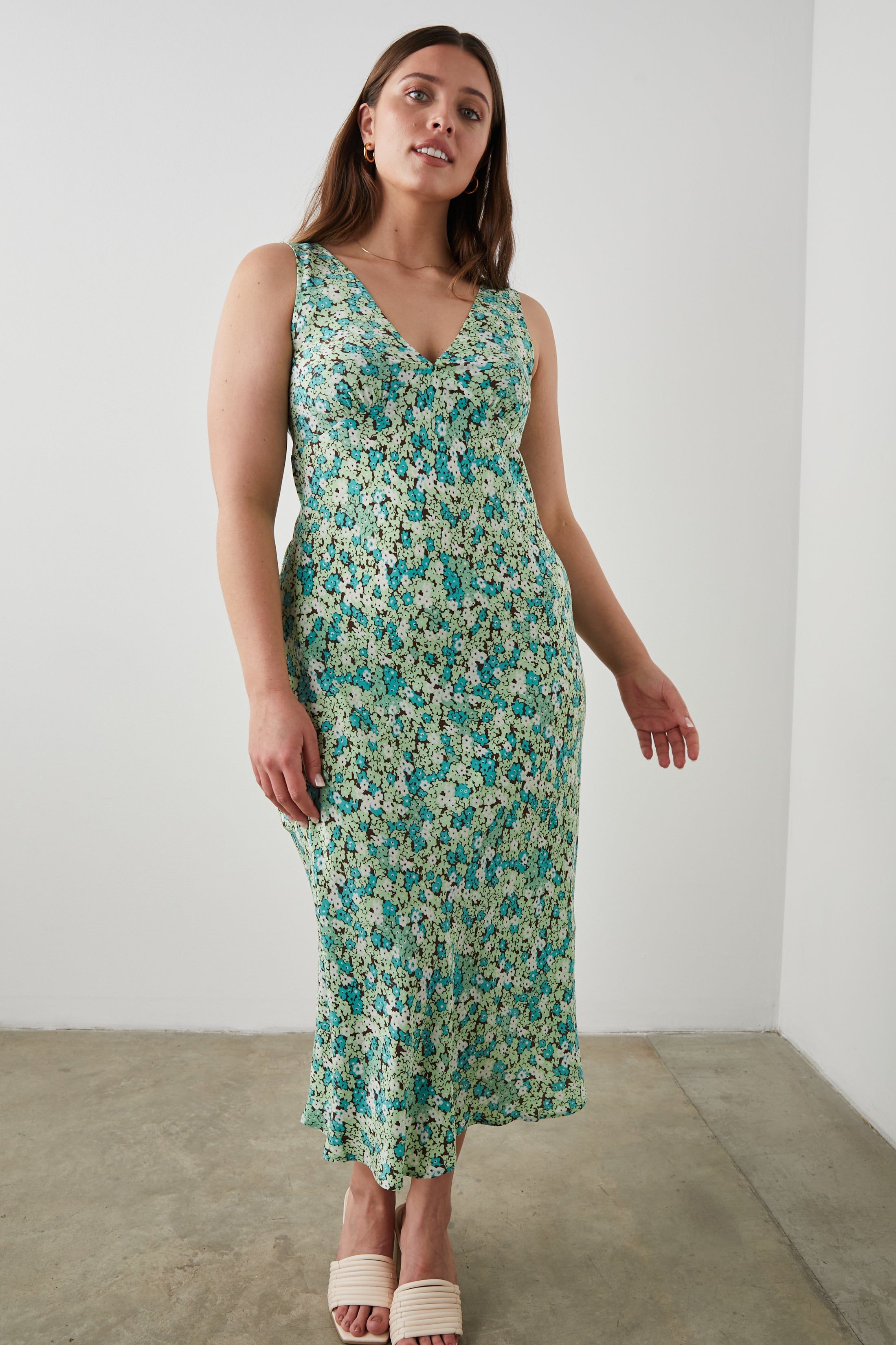AUDRINA DRESS - EMERALD BLOOM sold by Rails product image thumbnail 7
