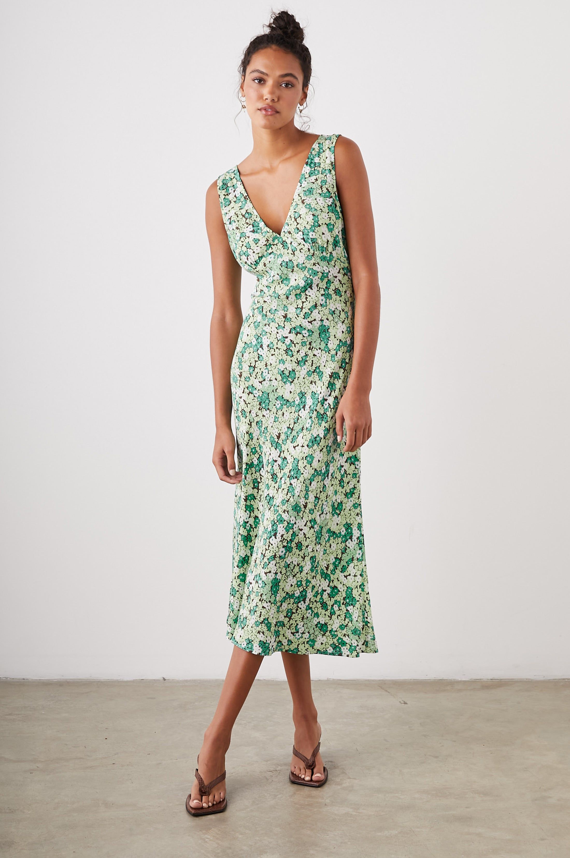 AUDRINA DRESS - EMERALD BLOOM sold by Rails product image thumbnail 5