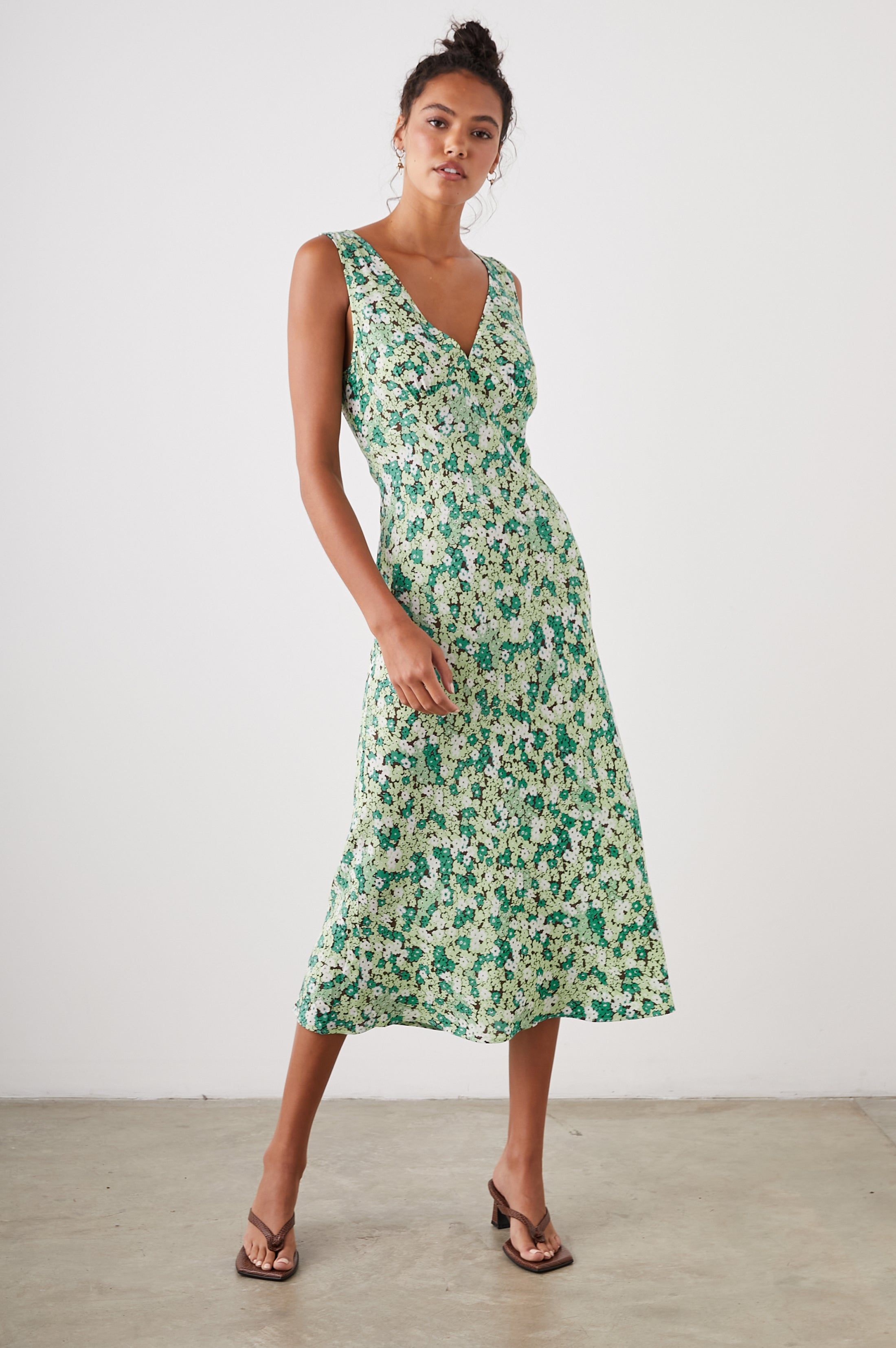 AUDRINA DRESS - EMERALD BLOOM sold by Rails product image thumbnail 3