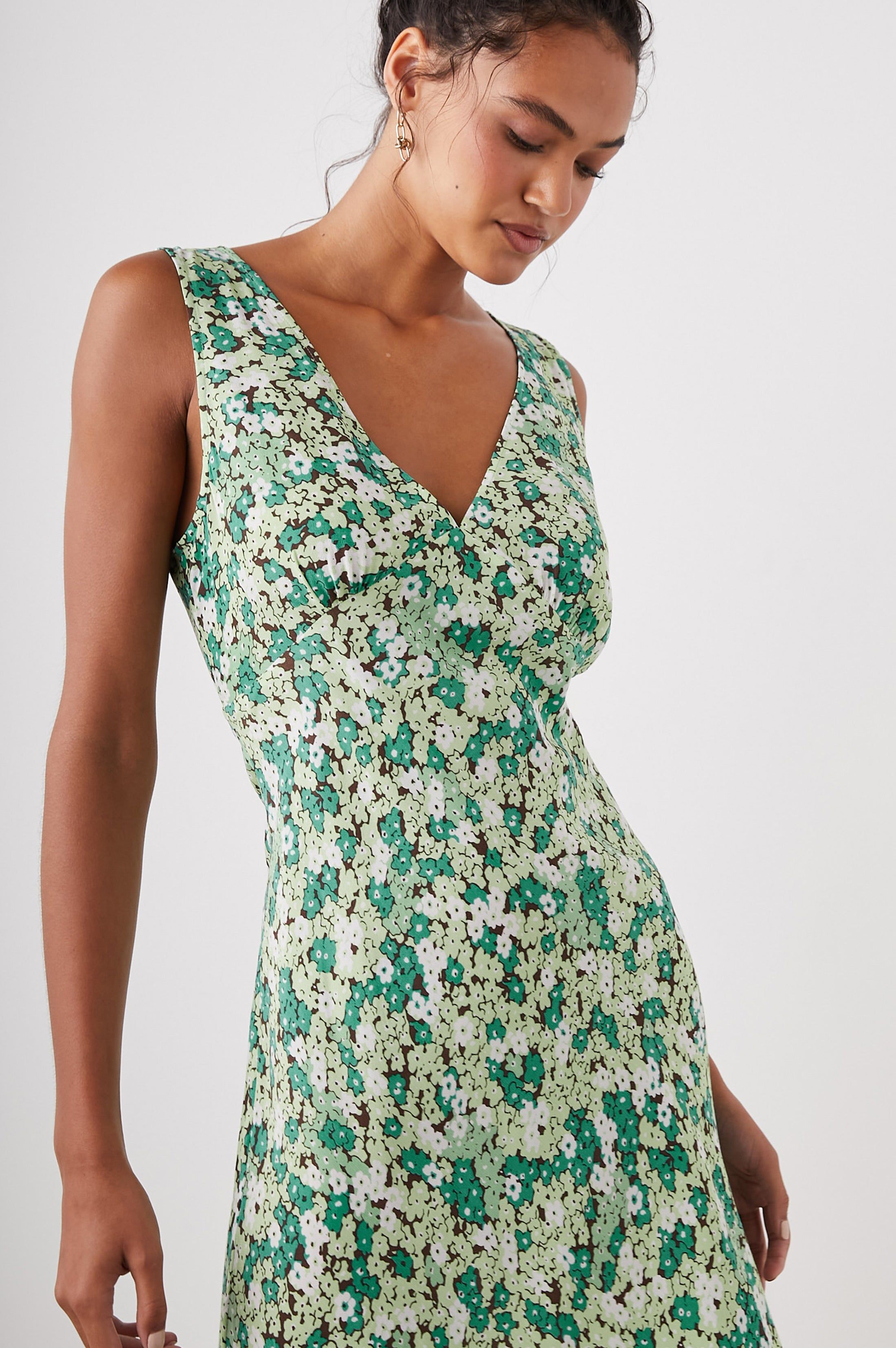 AUDRINA DRESS - EMERALD BLOOM sold by Rails product image thumbnail 4