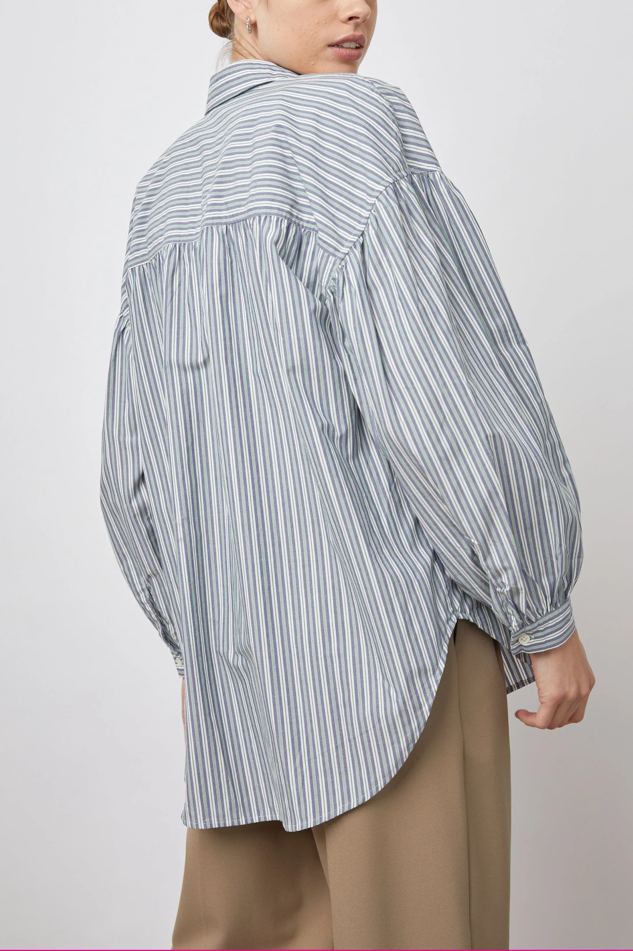 JANAE SHIRT - BANK STRIPE sold by Rails product image thumbnail 4